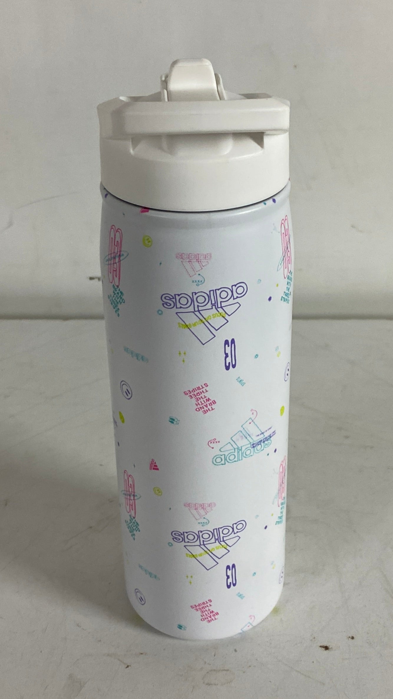 Adidas 20 oz Stainless Steel Patterned Water Bottle