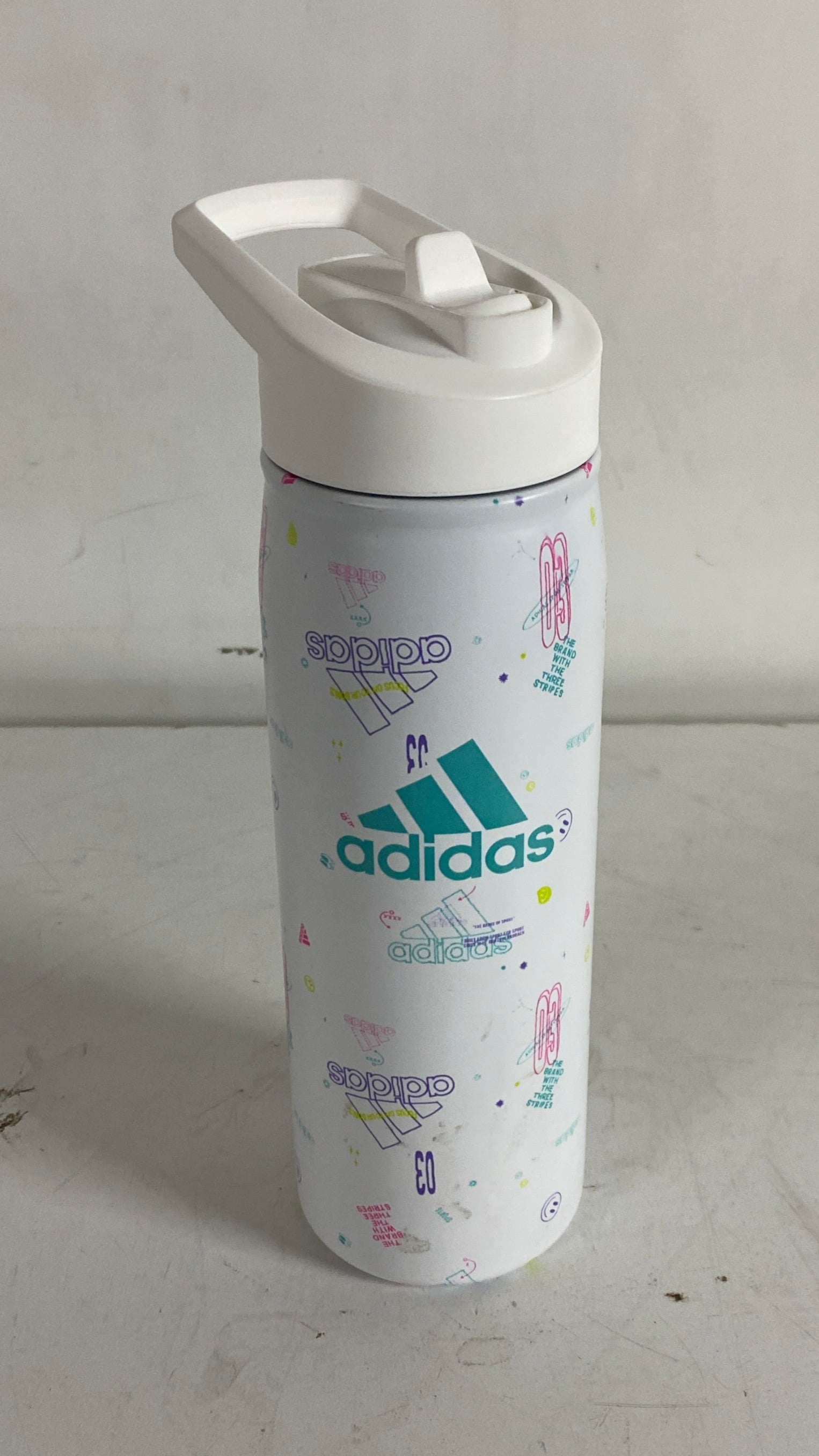 Adidas 20 oz Stainless Steel Patterned Water Bottle