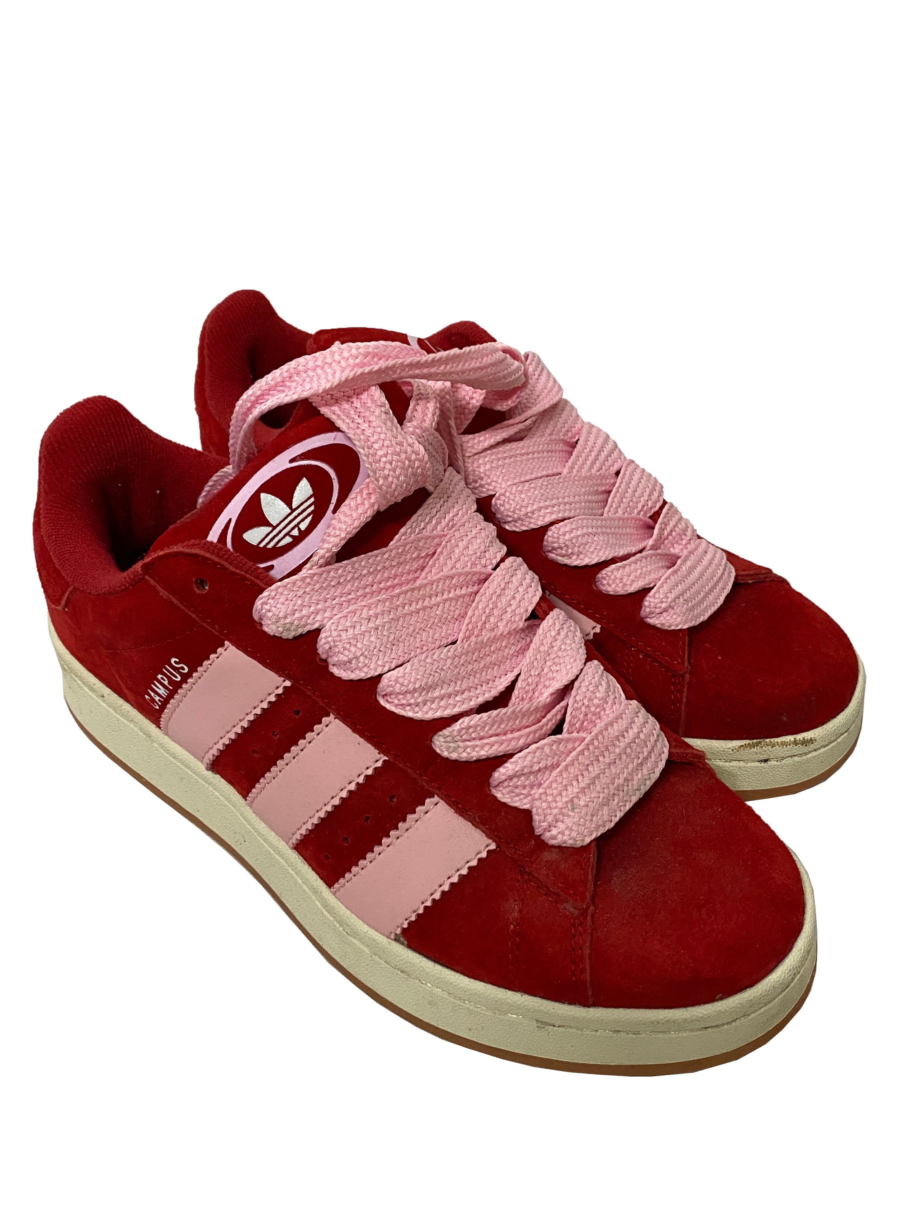 Adidas Campus 00s Suede Sneakers Better Scarlet/Clear Pink/White Women's Size 7