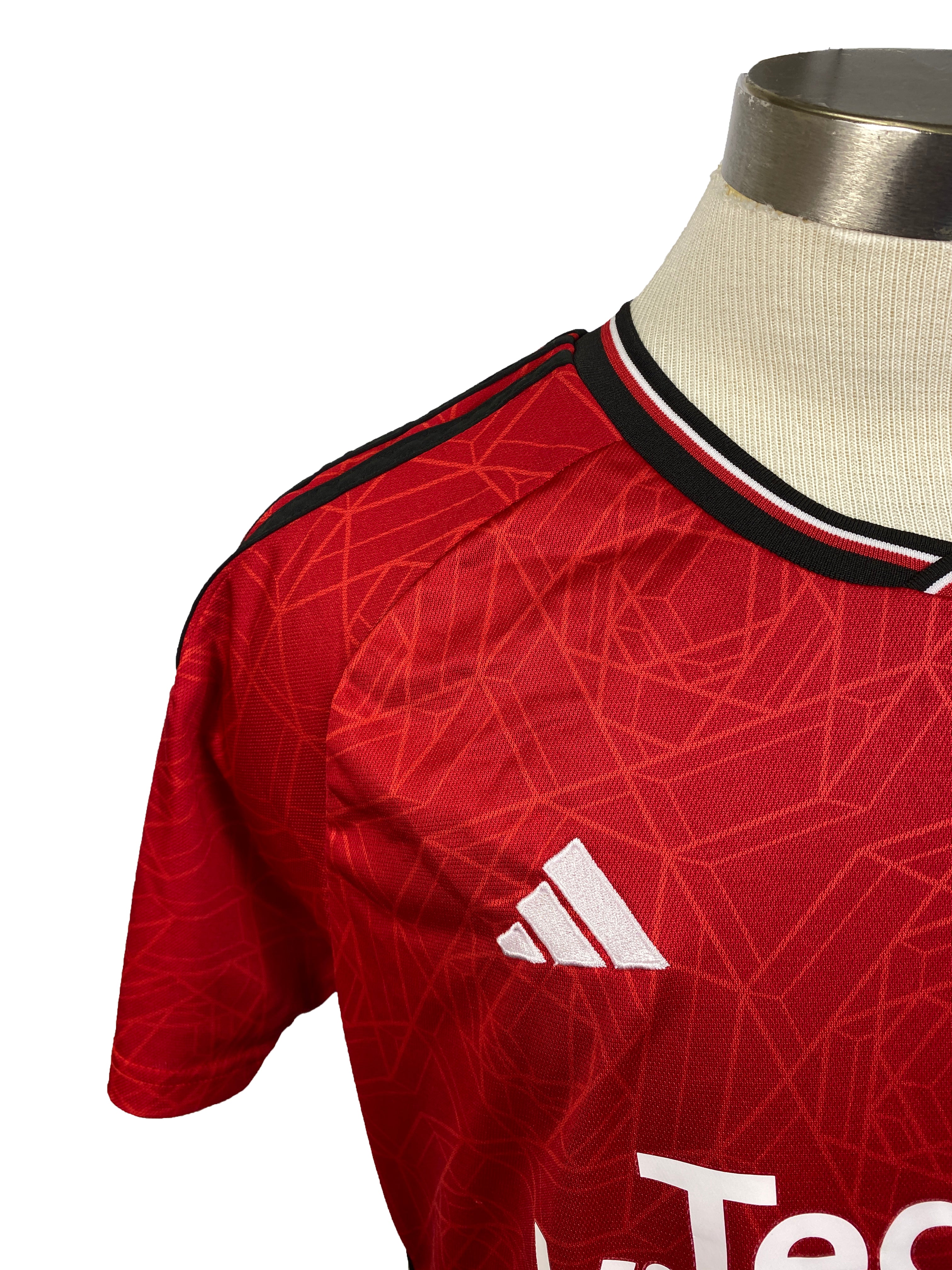 Adidas Manchester United Red Geometric Print Jersey Men's Size L