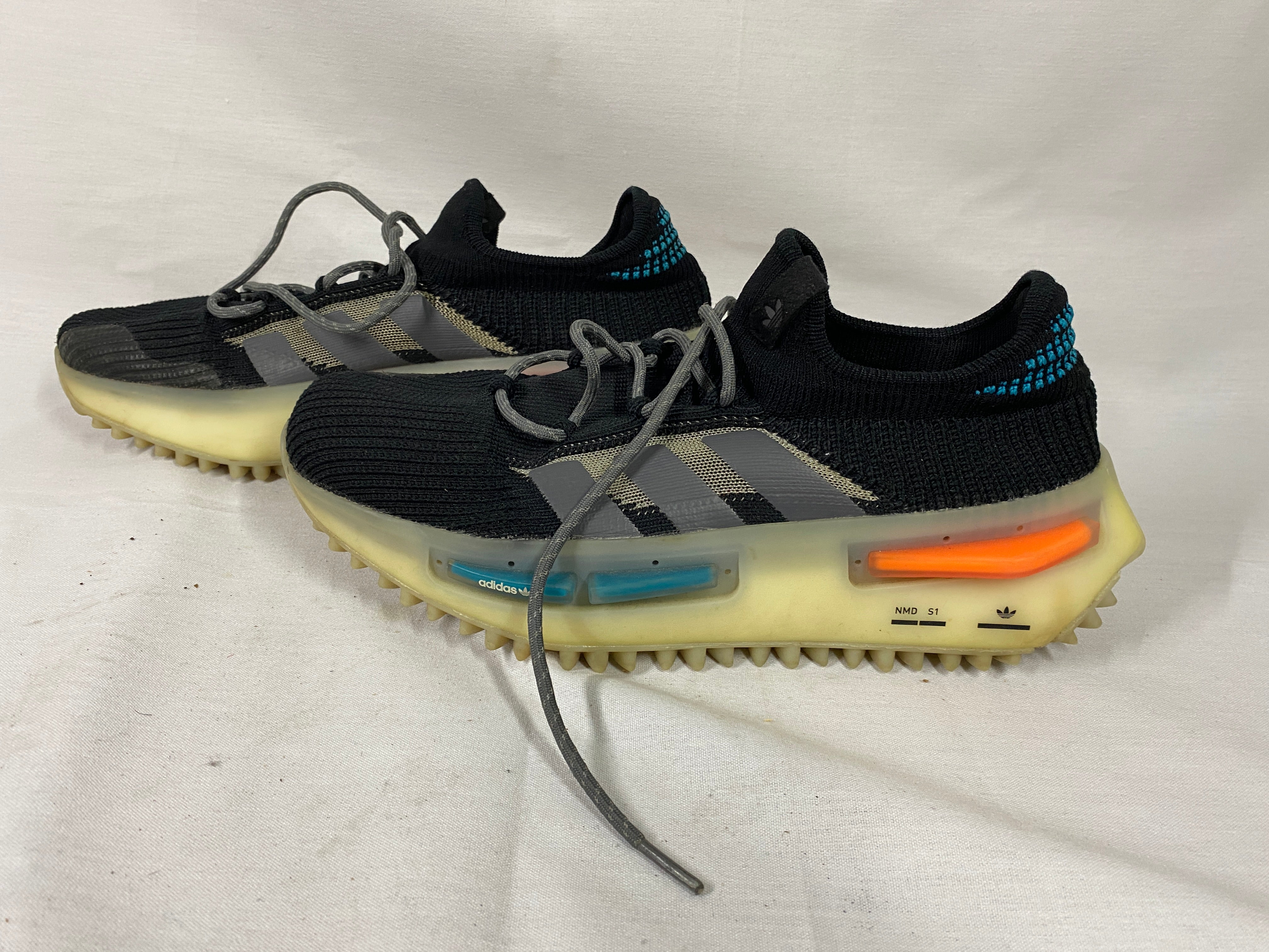 Adidas NMD_S1 Knit Black, Teal, Orange Men's Size 8.5