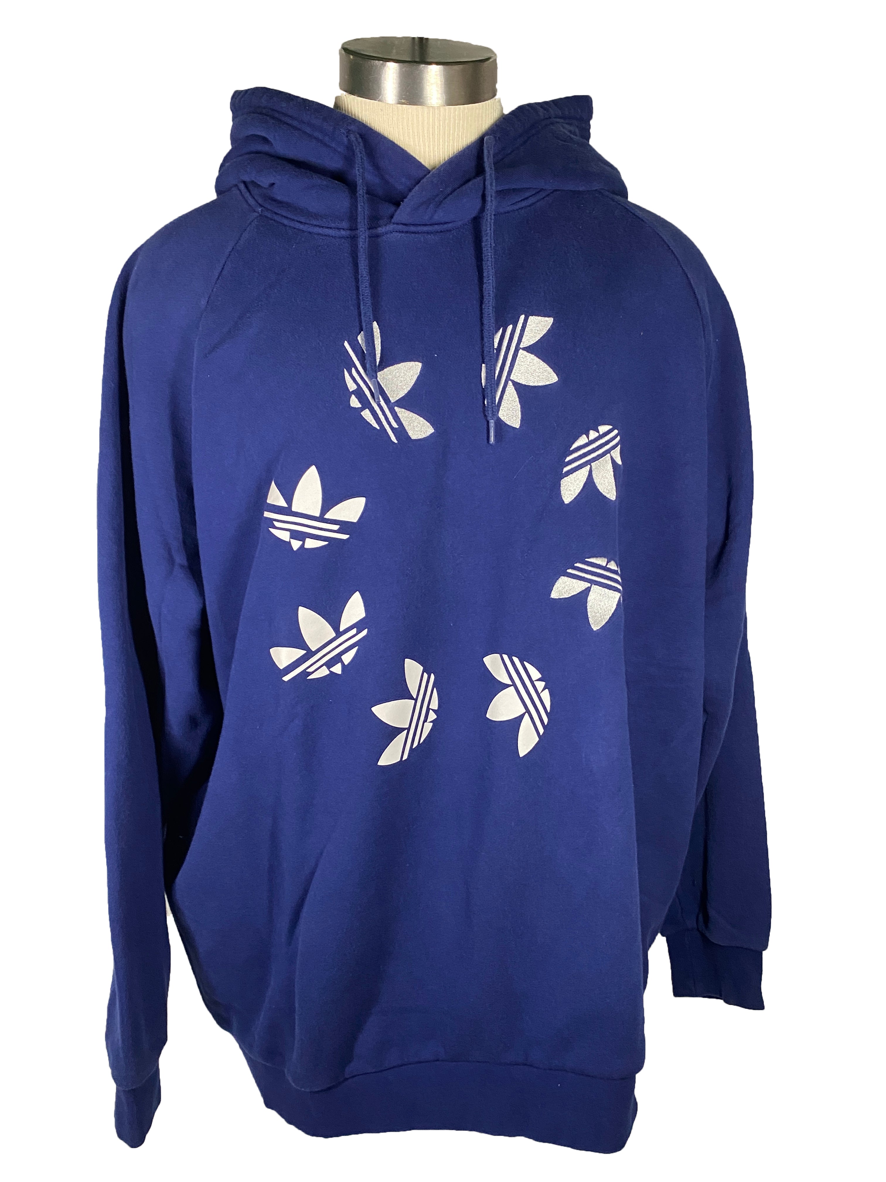 Adidas Shattered Trefoil Hoodie in Navy Blue Men's Size XL