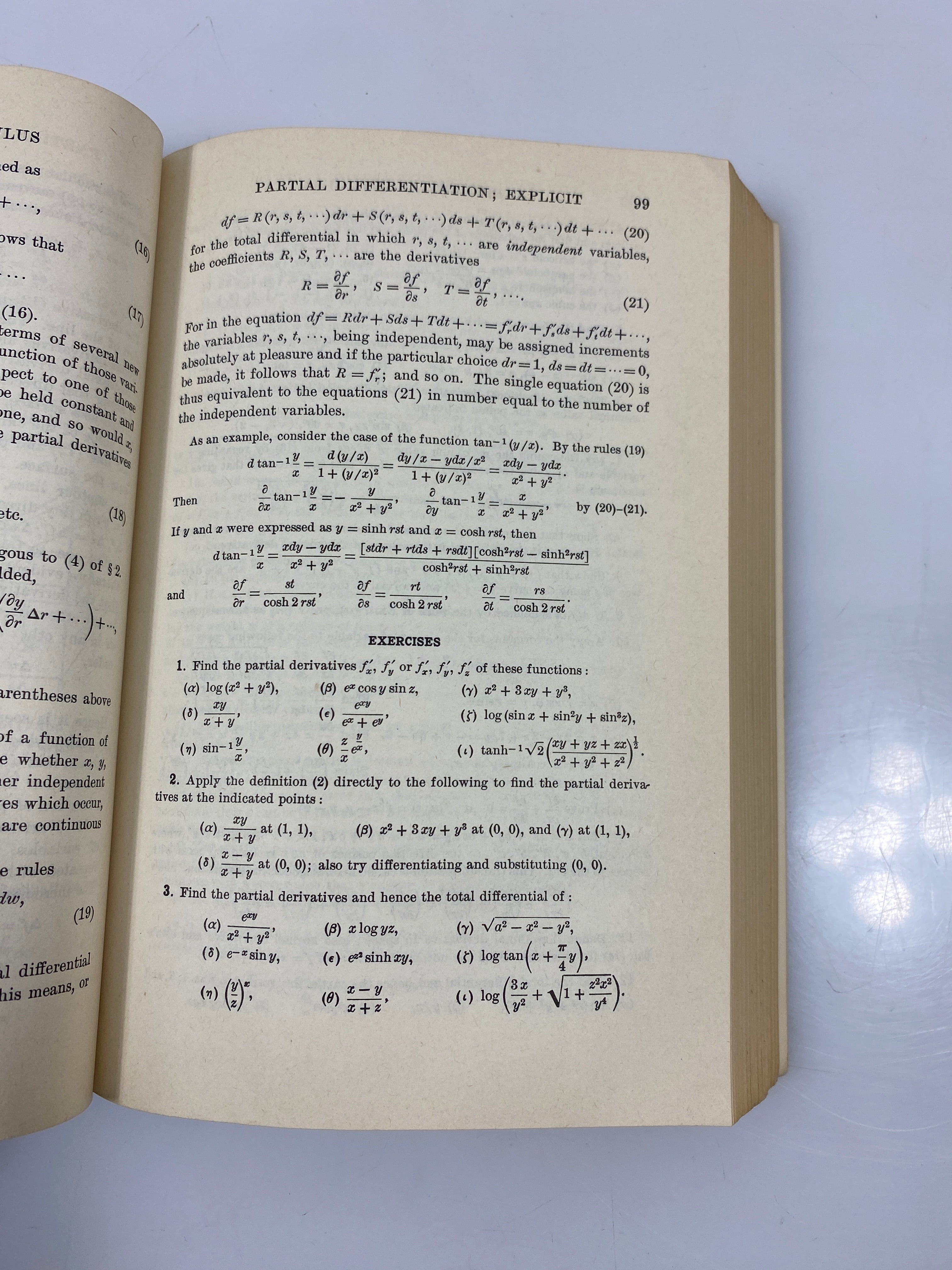 Advance Calculus by Bidwell Wilson 1912 SC