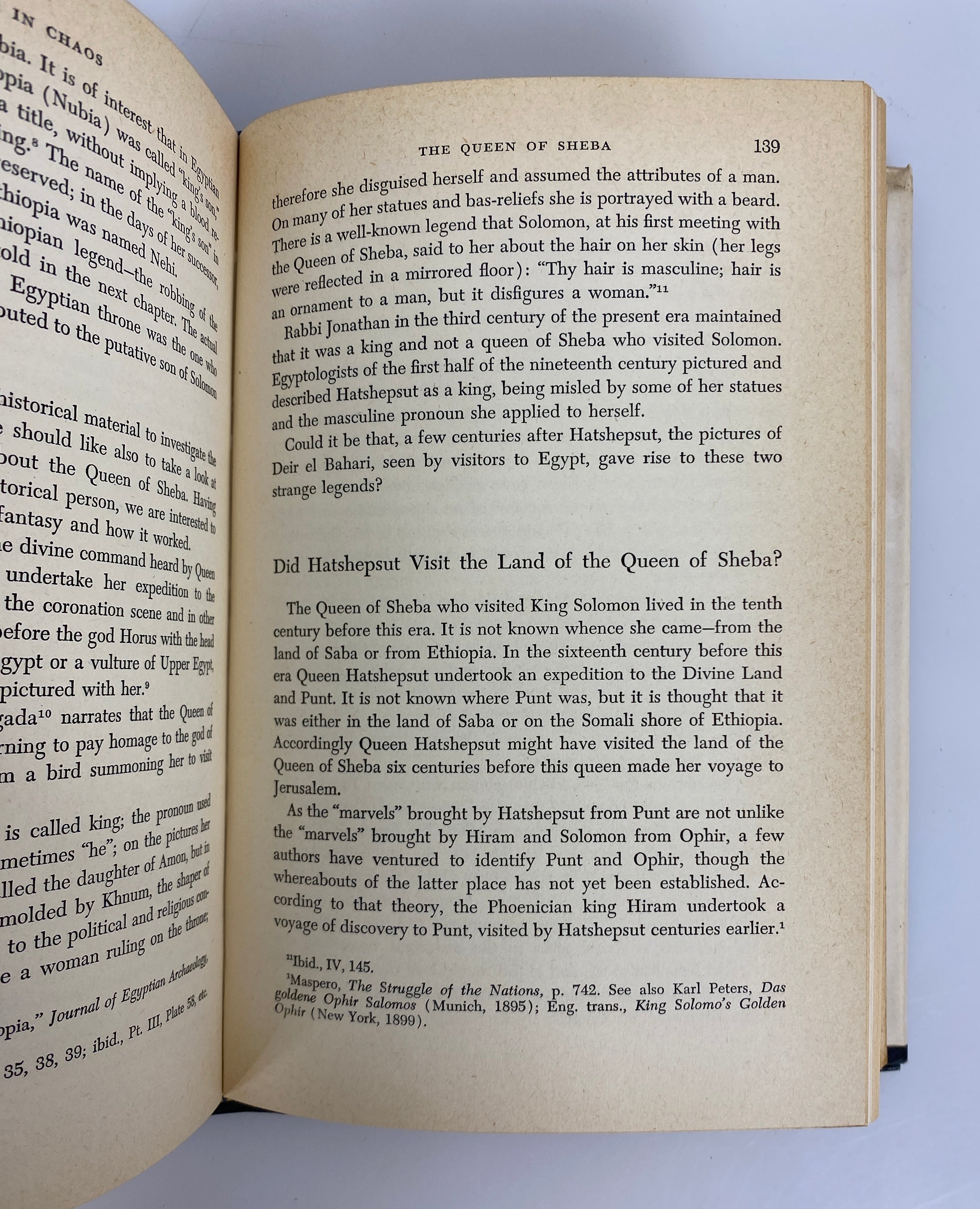 Ages in Chaos Vol I by Immanuel Velikovsky 1952 First Edition HC DJ