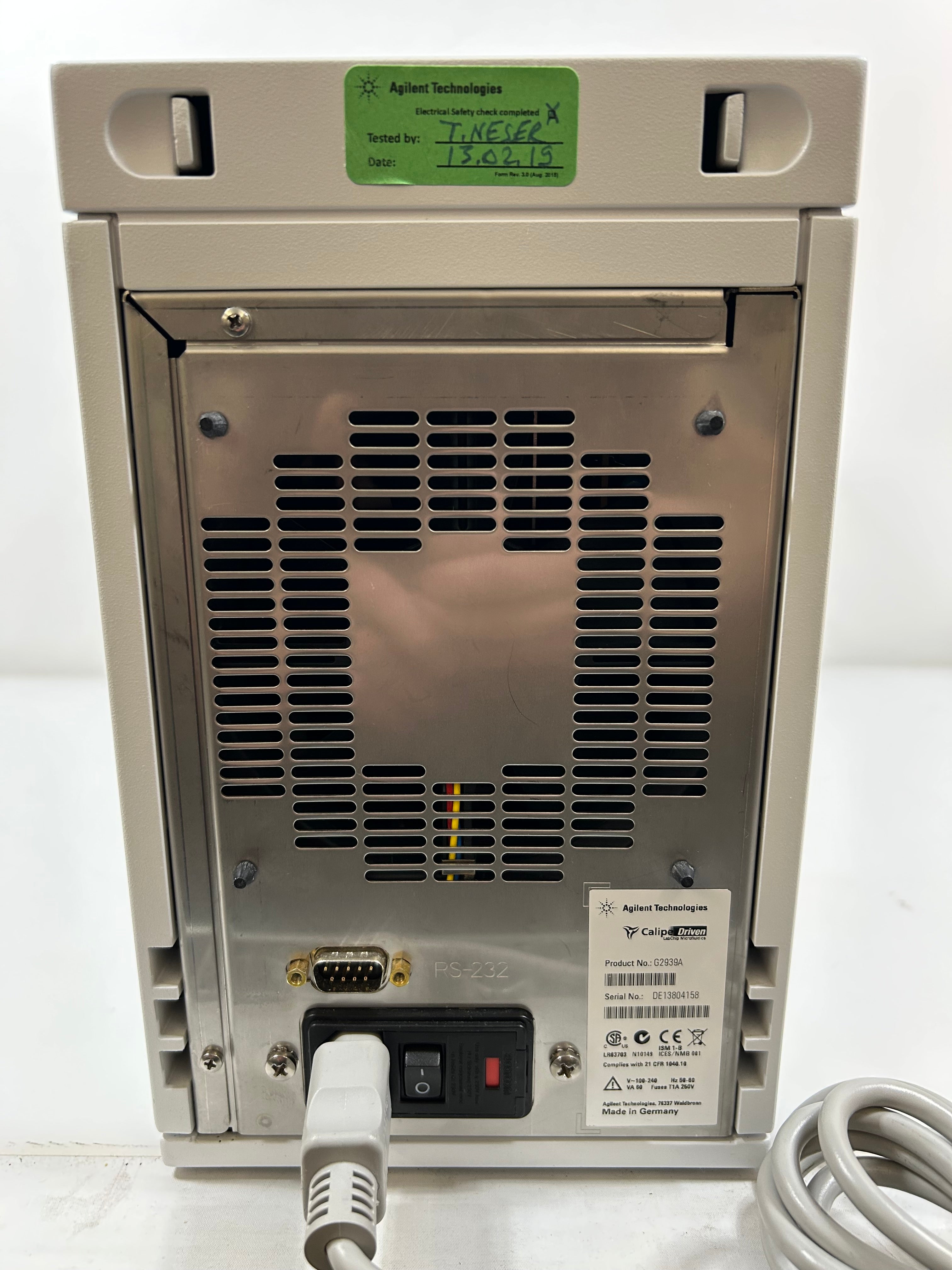 Agilent 2100 Electrophoresis Bioanalyzer