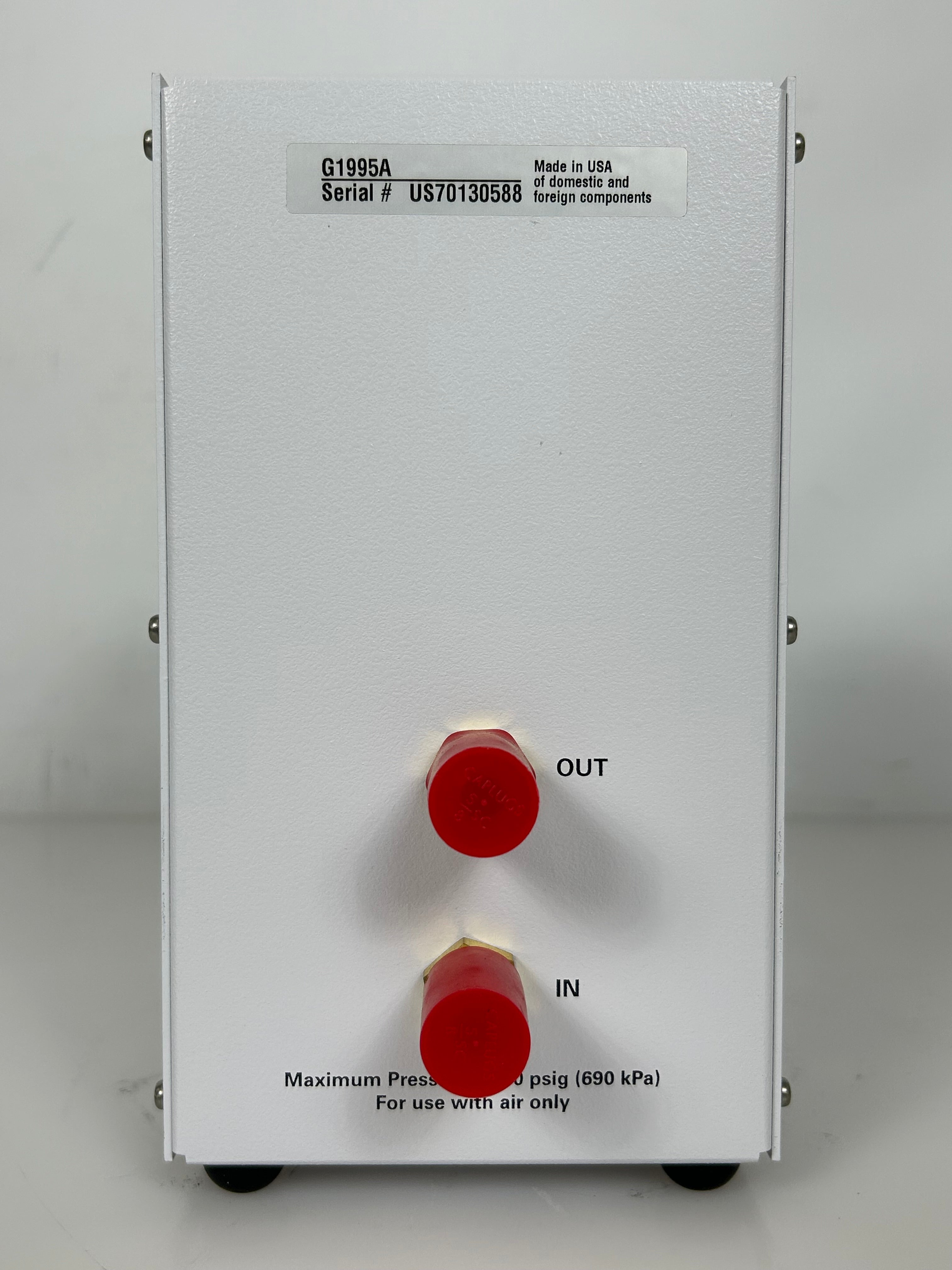 Agilent Technologies G1995A Laboratory Chromatography Chip Cube Flow Meter