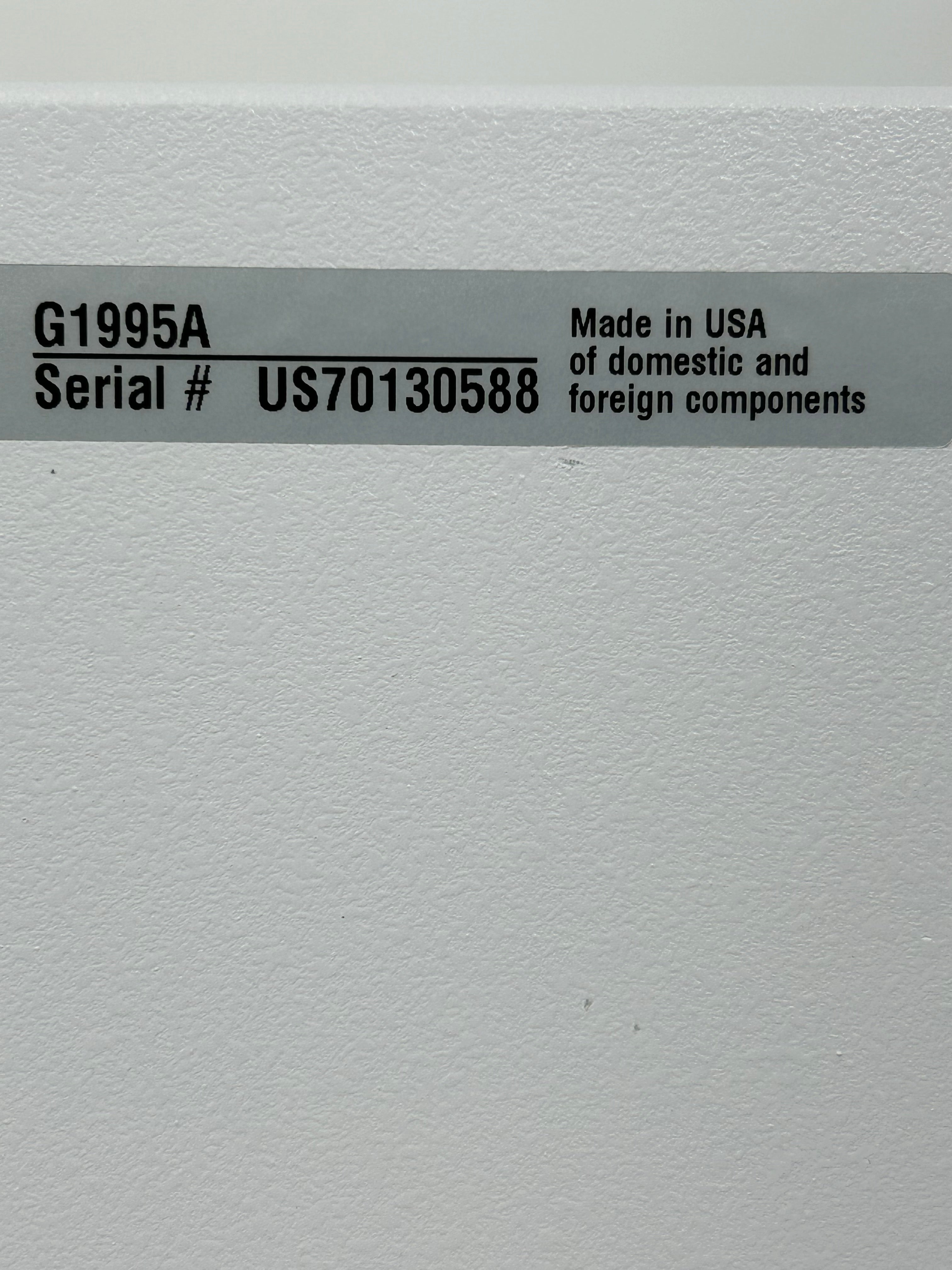 Agilent Technologies G1995A Laboratory Chromatography Chip Cube Flow Meter