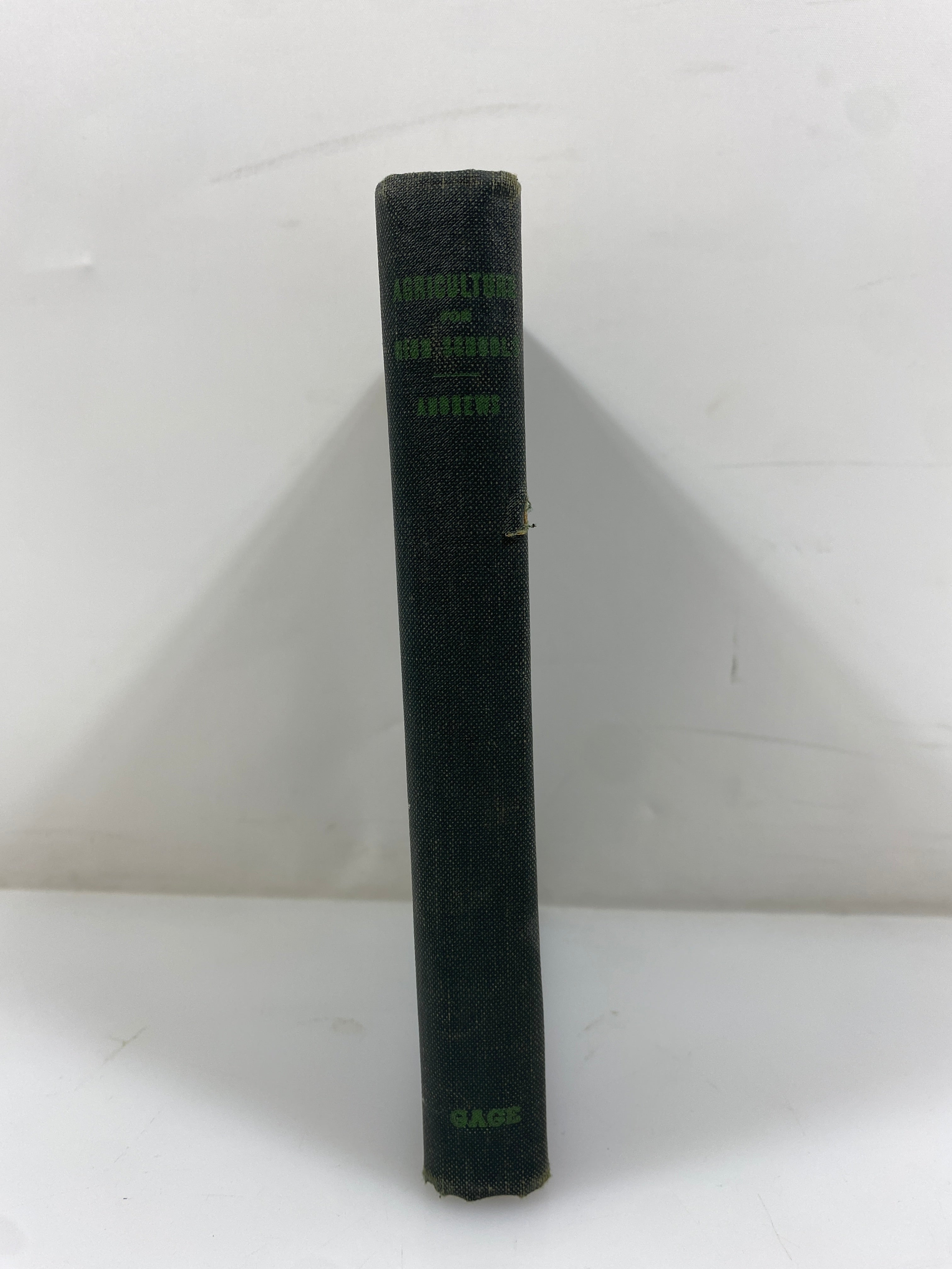 Agriculture for High Schools by H.C. Andrews 1940 Vintage HC Textbook