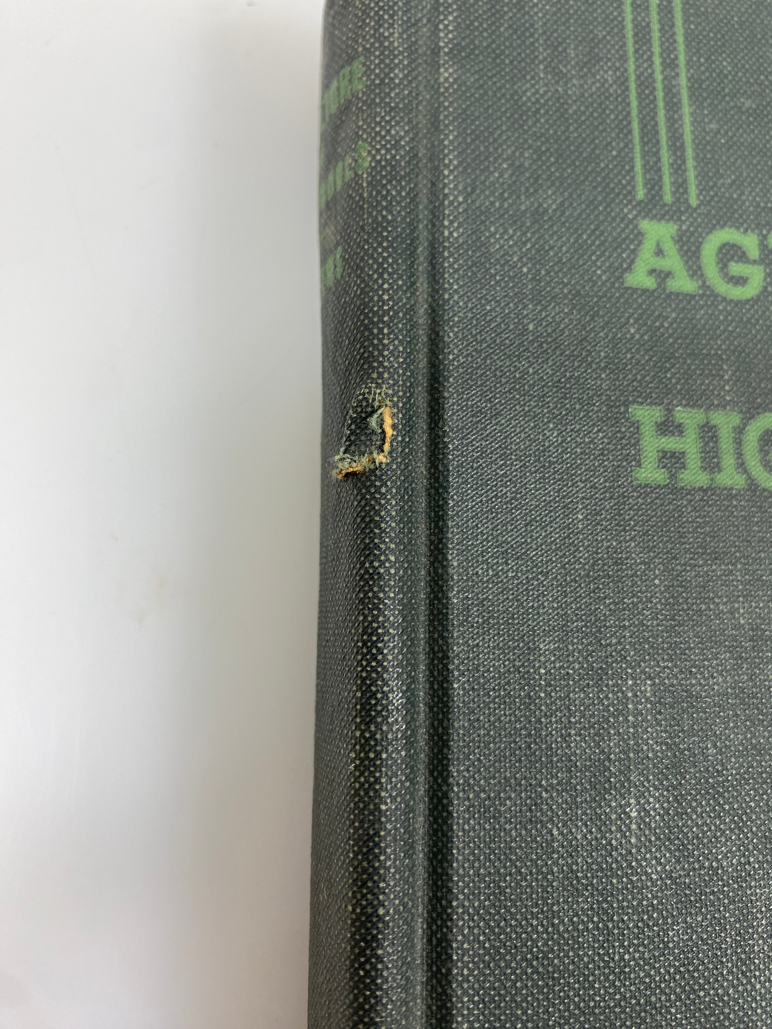 Agriculture for High Schools by H.C. Andrews 1940 Vintage HC Textbook