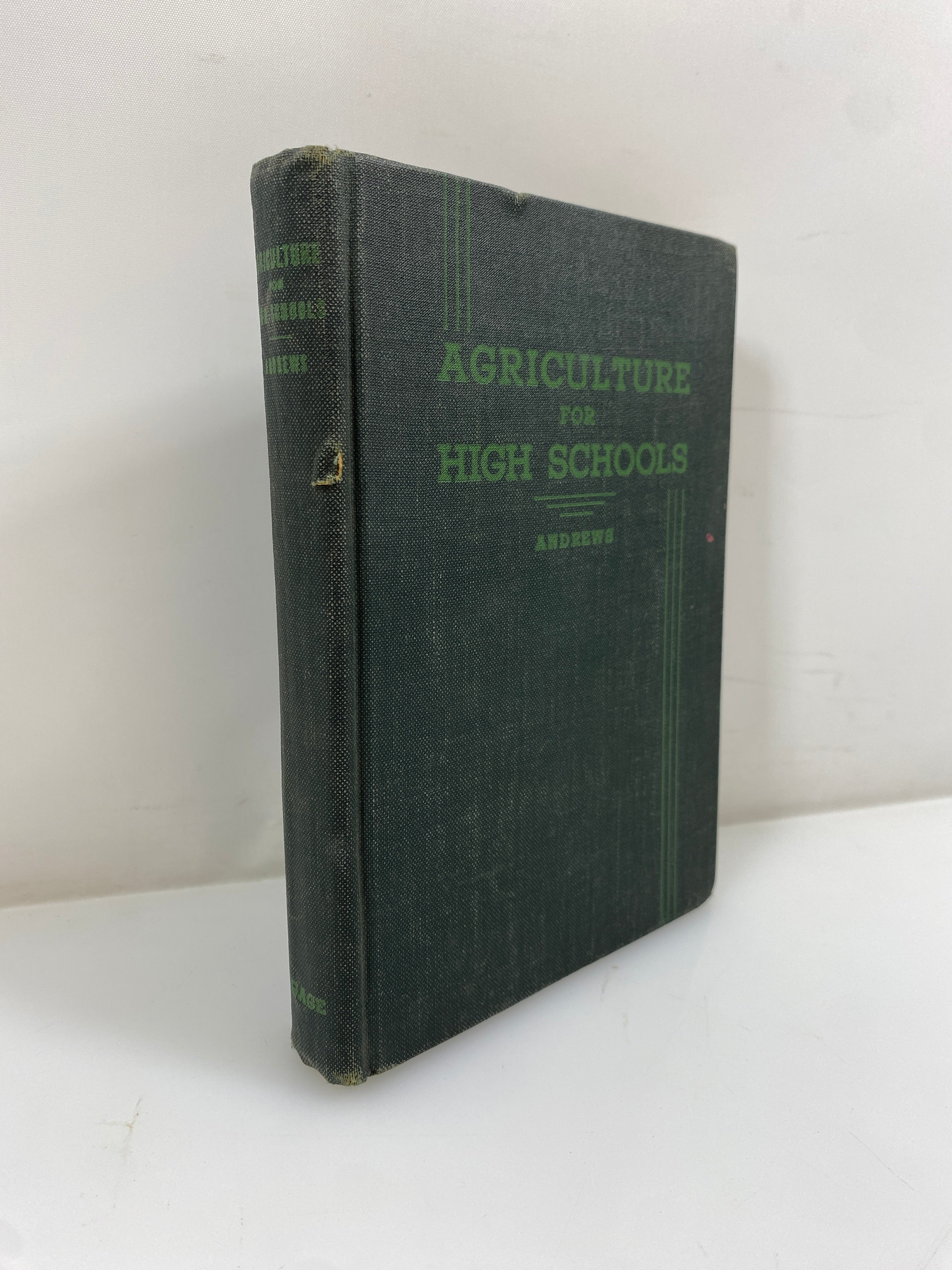 Agriculture for High Schools by H.C. Andrews 1940 Vintage HC Textbook