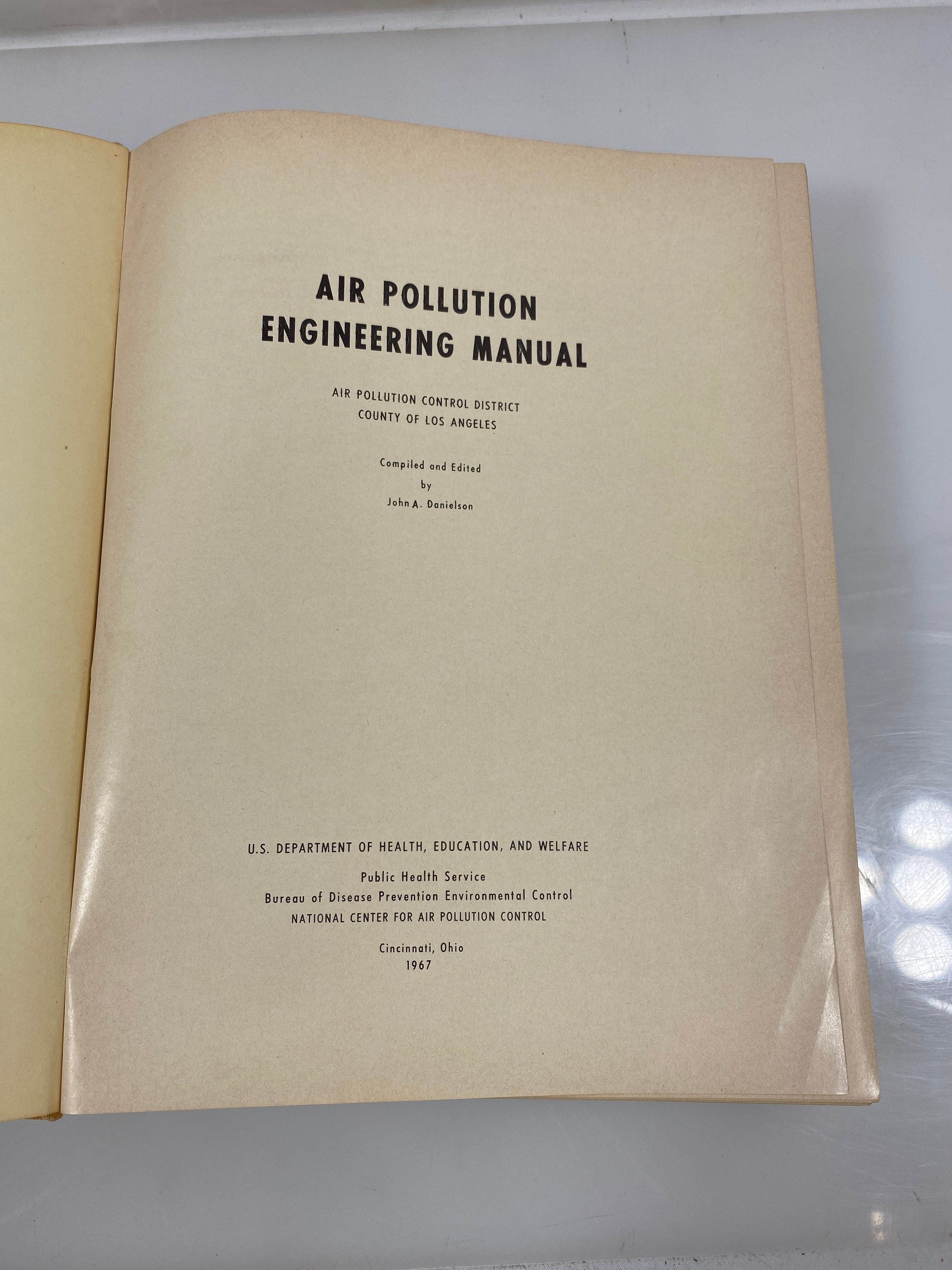 Air Pollution Engineering Manual by Danielson 1967 HC