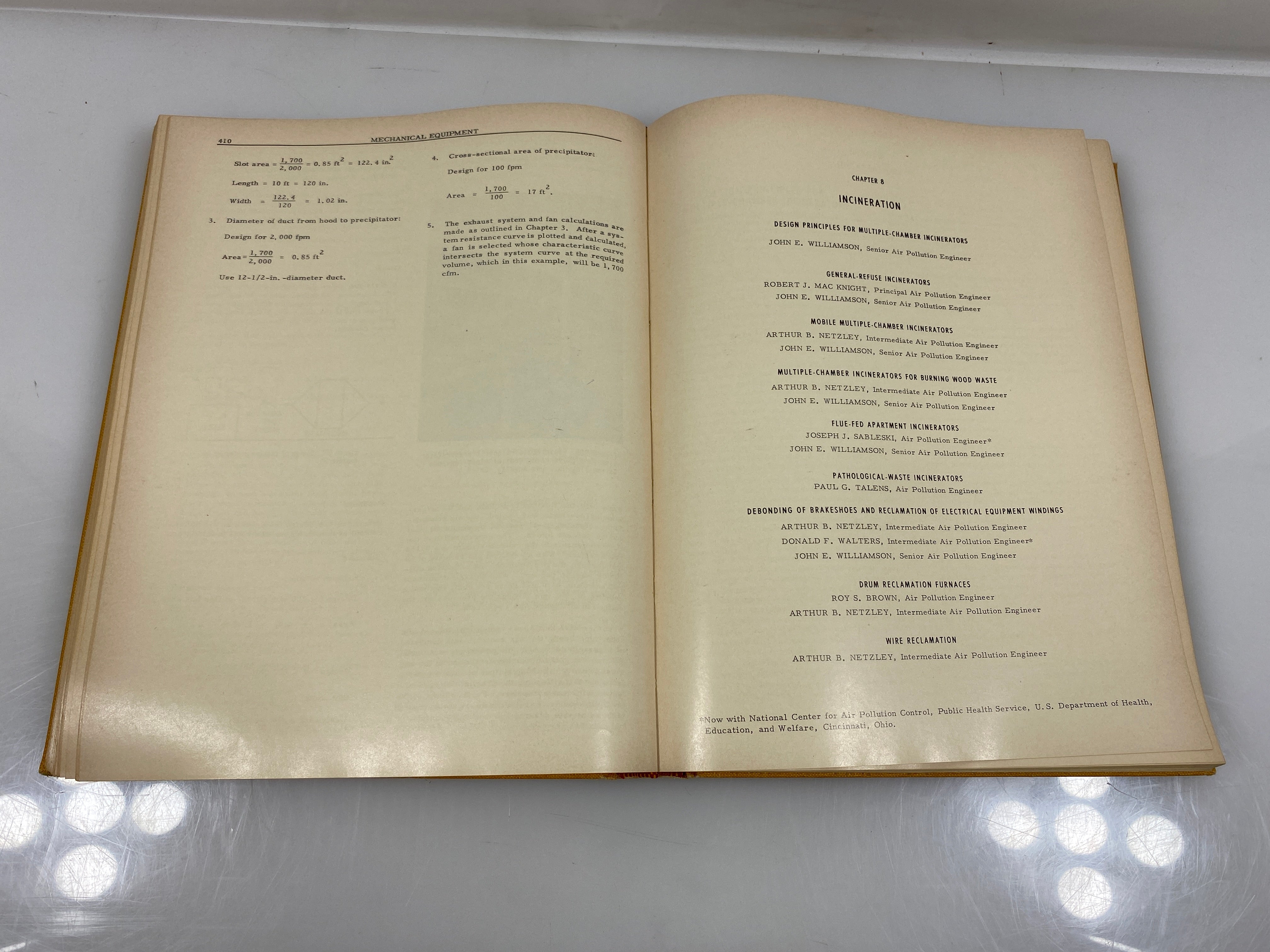 Air Pollution Engineering Manual by Danielson 1967 HC