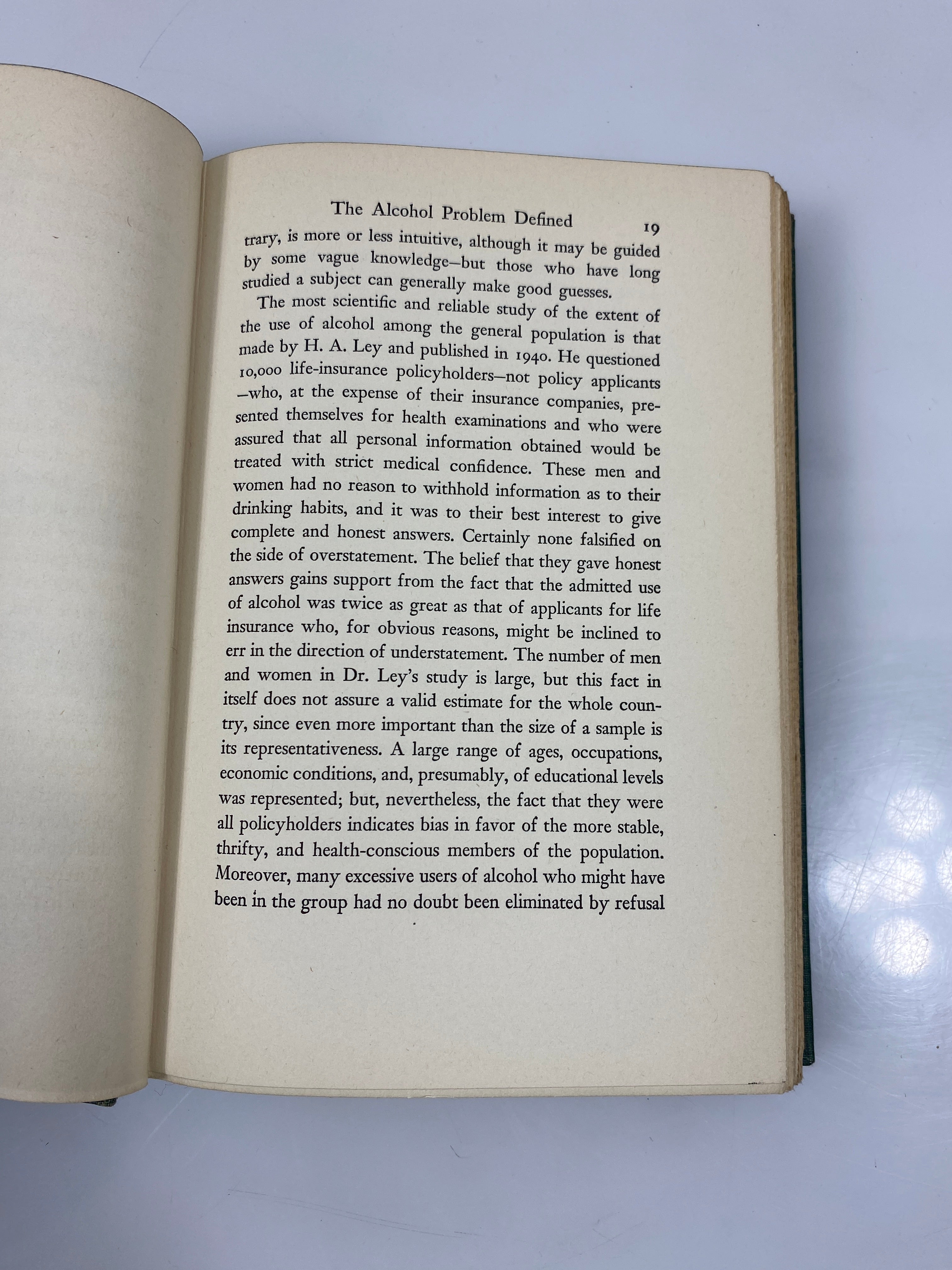 Alcohol Explored by Haggard/Jellinek 1942 Ex-library HC