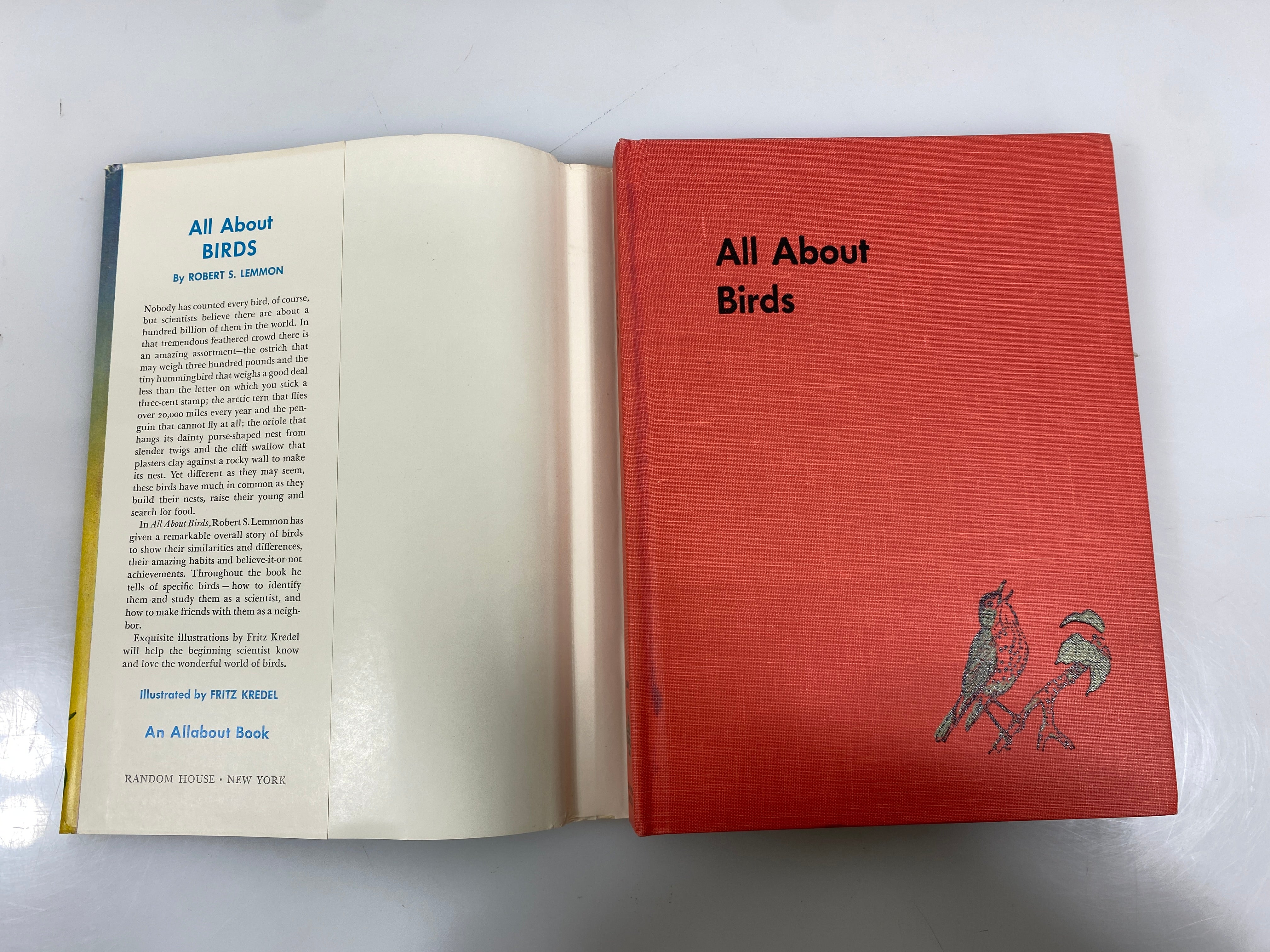 All About Birds Robert S. Lemmon Random House 6th Print 1955 HCDJ