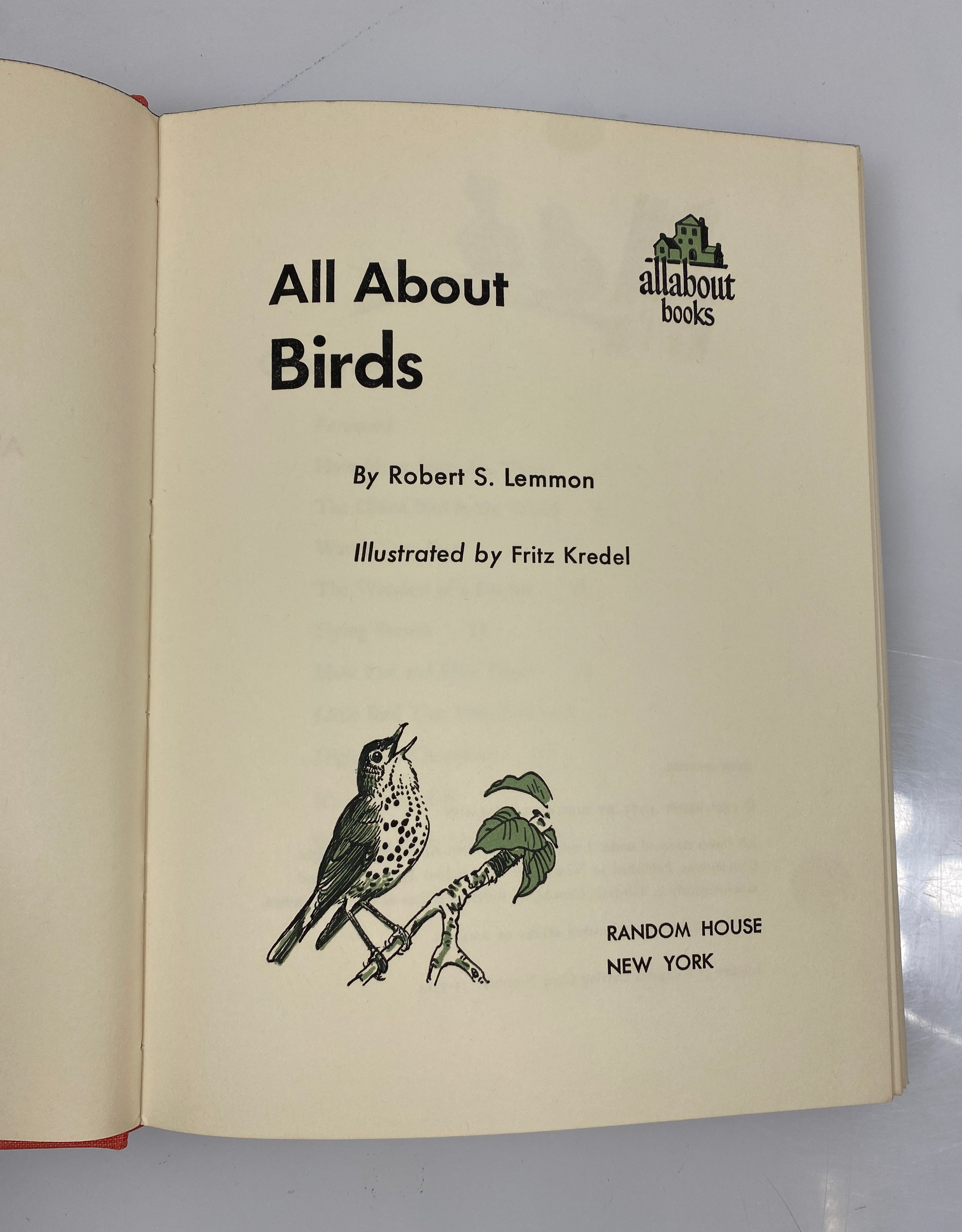 All About Birds Robert S. Lemmon Random House 6th Print 1955 HCDJ