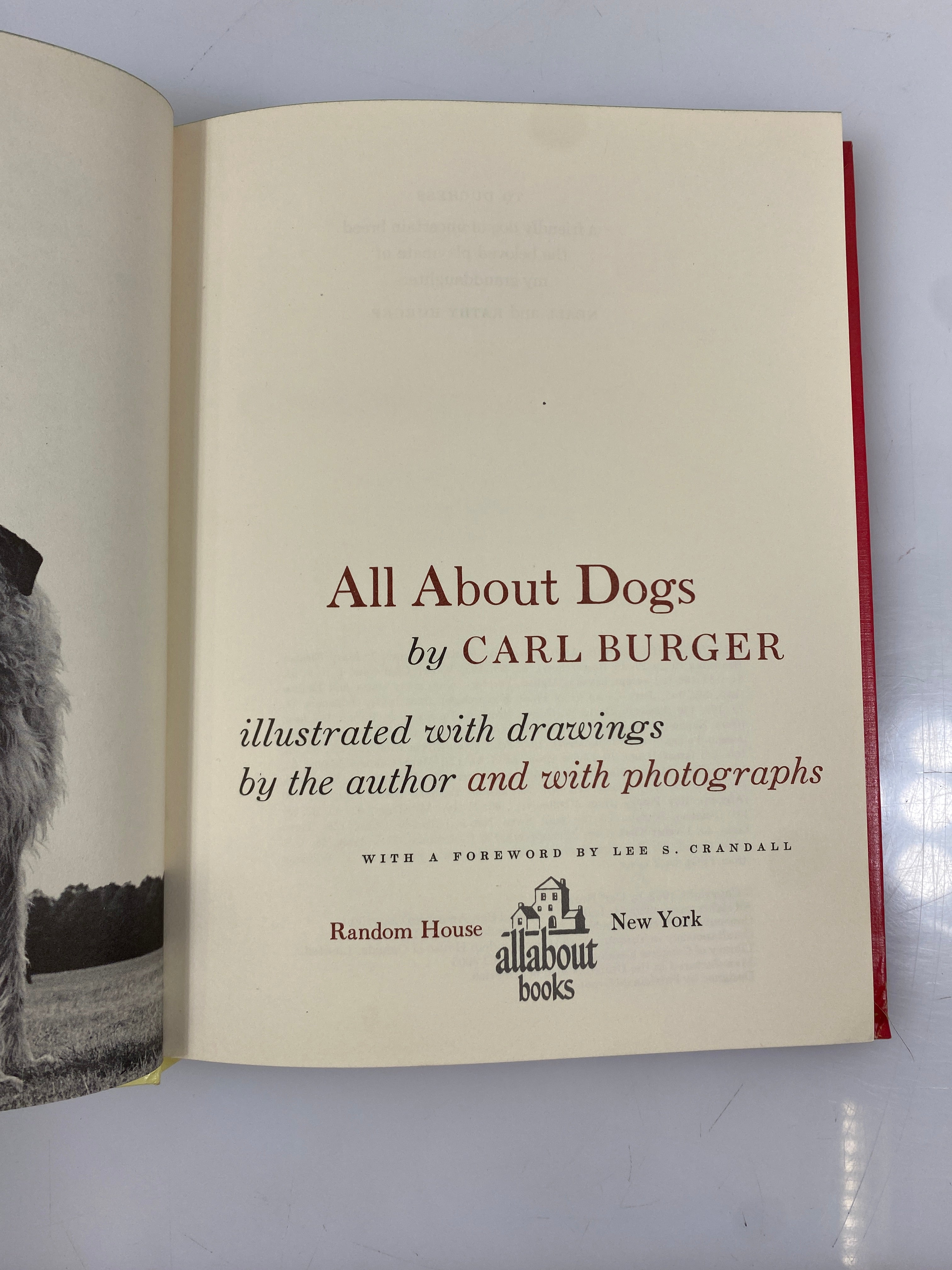 All About Dogs Carl Burger Random House 1962 HC