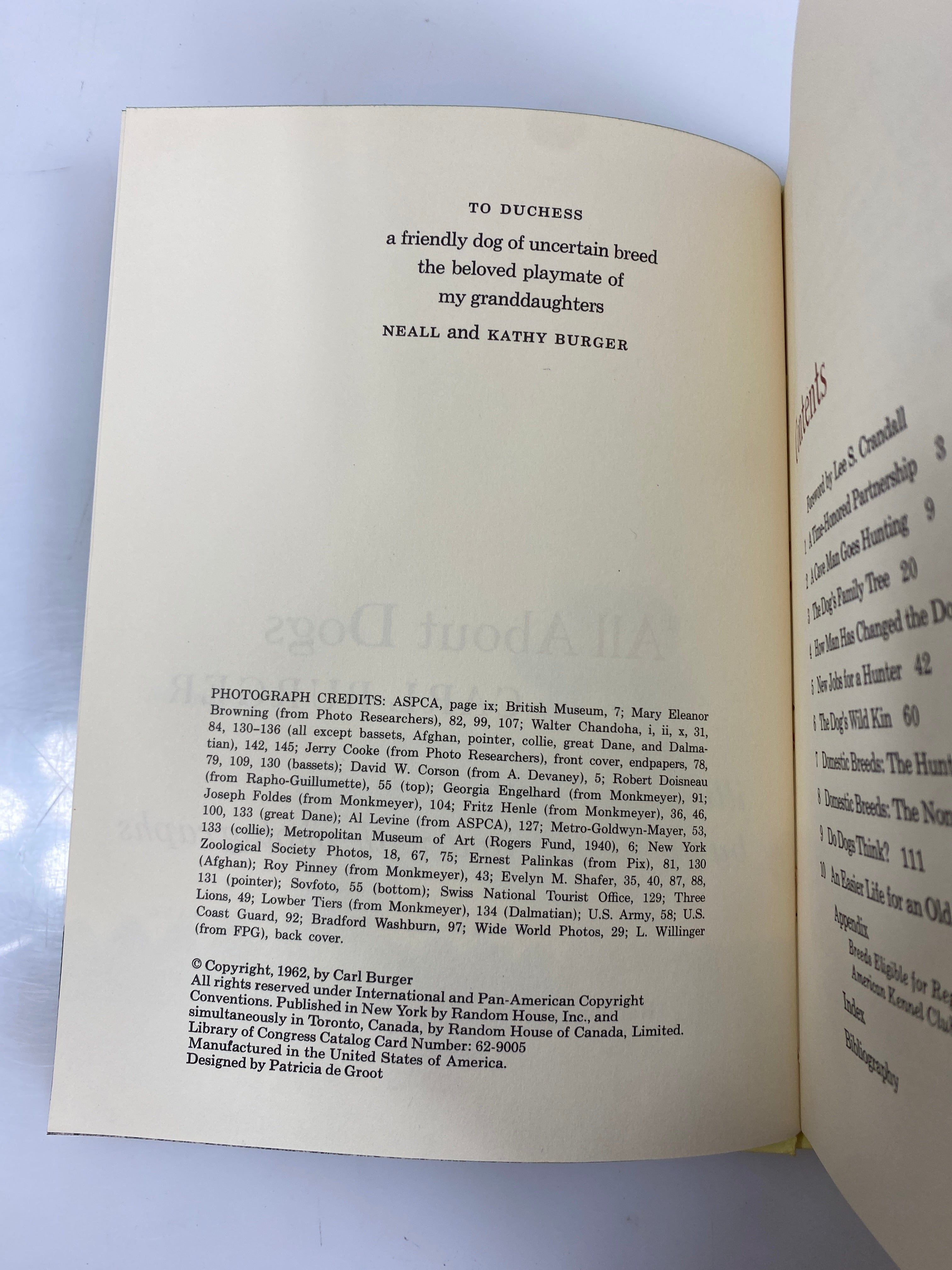 All About Dogs Carl Burger Random House 1962 HC