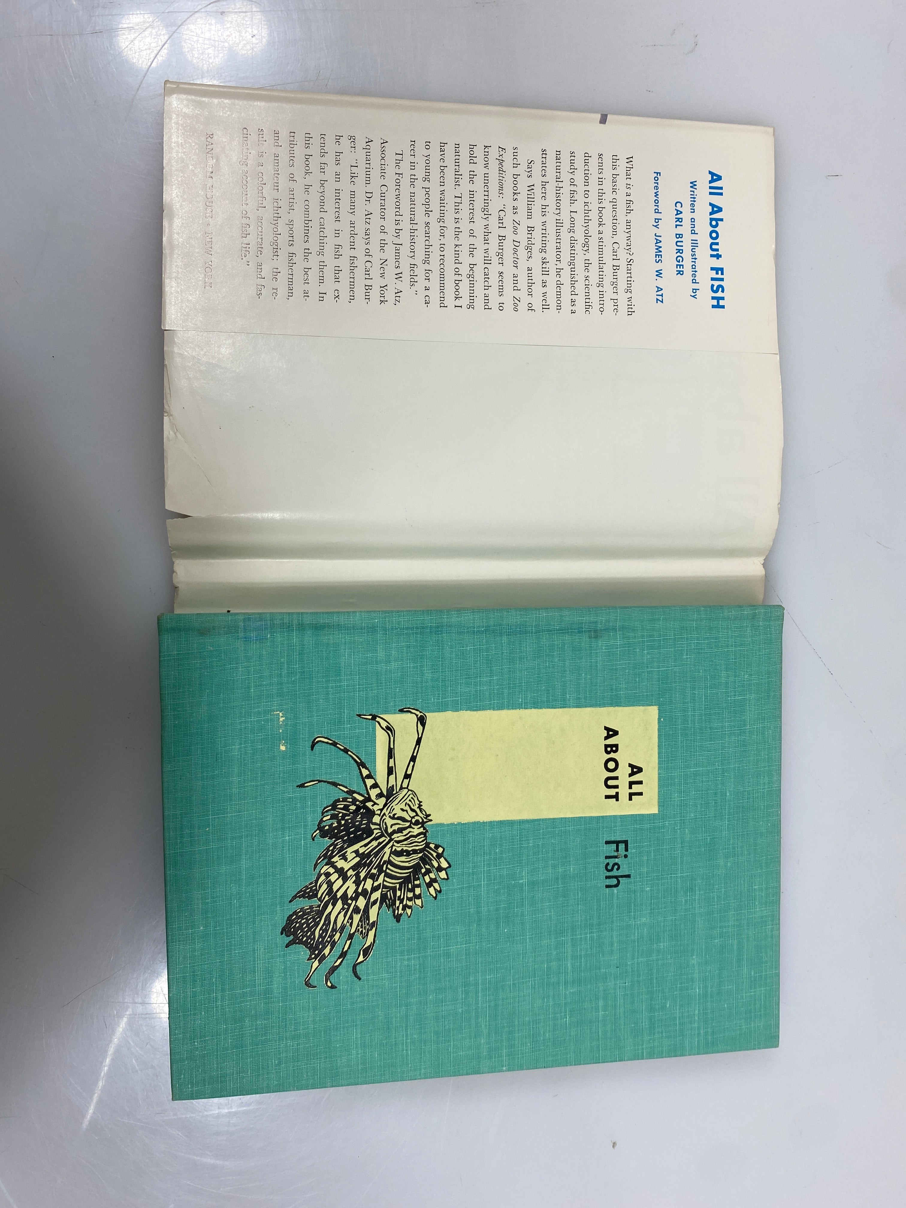 All About Fish Carl Burger Random House 1960 HCDJ