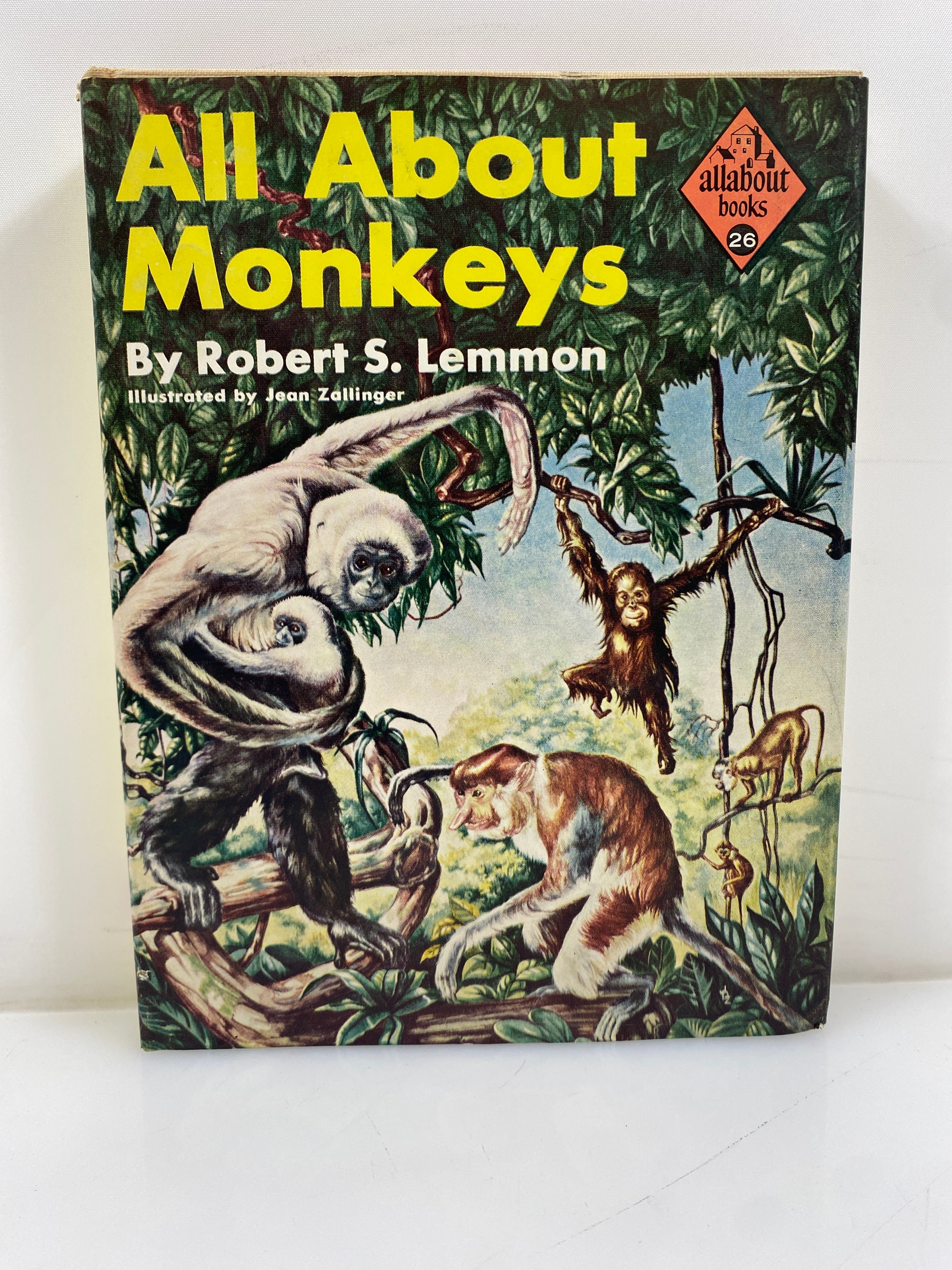 All About Monkey Robert S. Lemmon Random House 2nd Print 1958 HCDJ