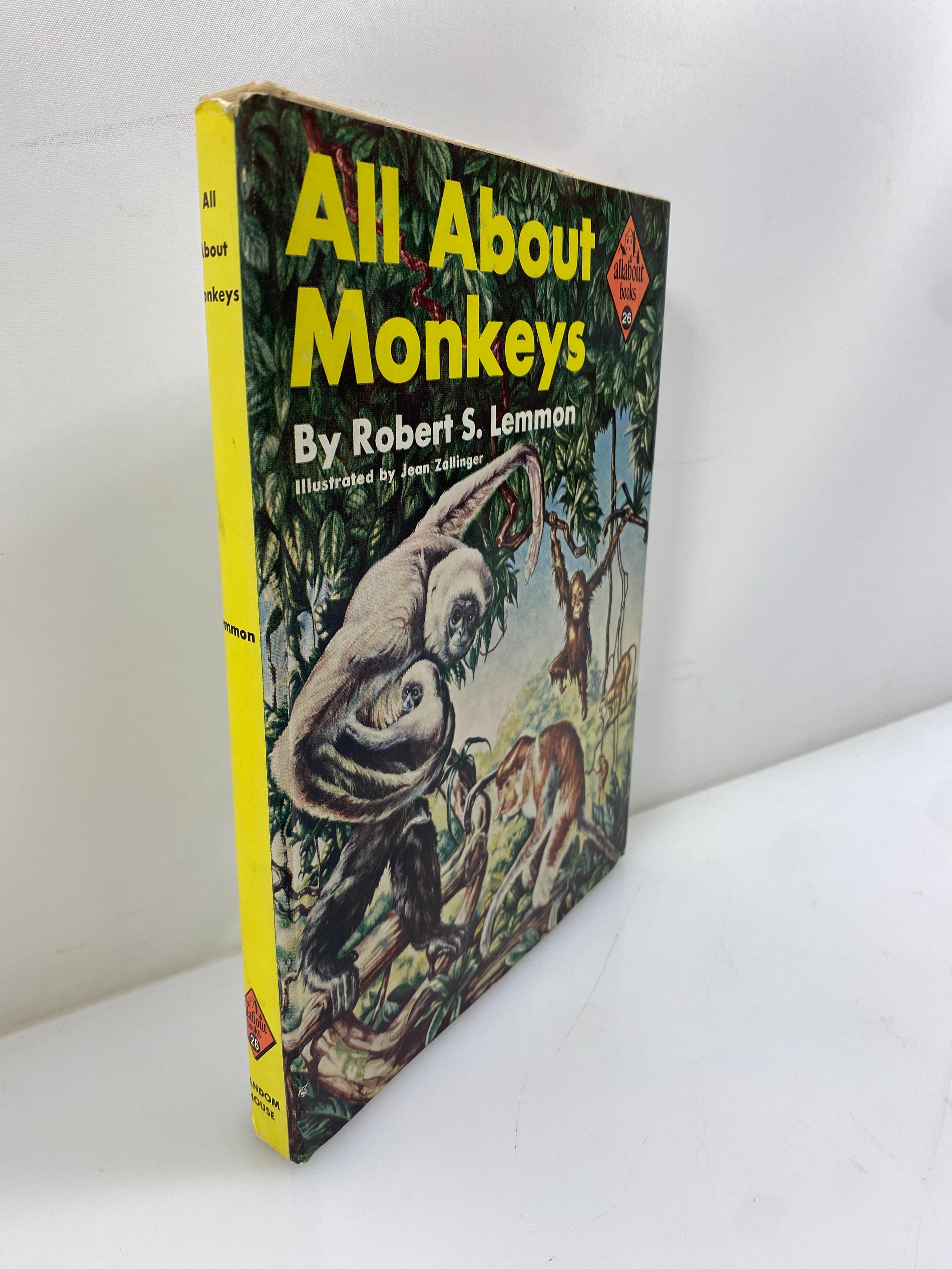 All About Monkey Robert S. Lemmon Random House 2nd Print 1958 HCDJ
