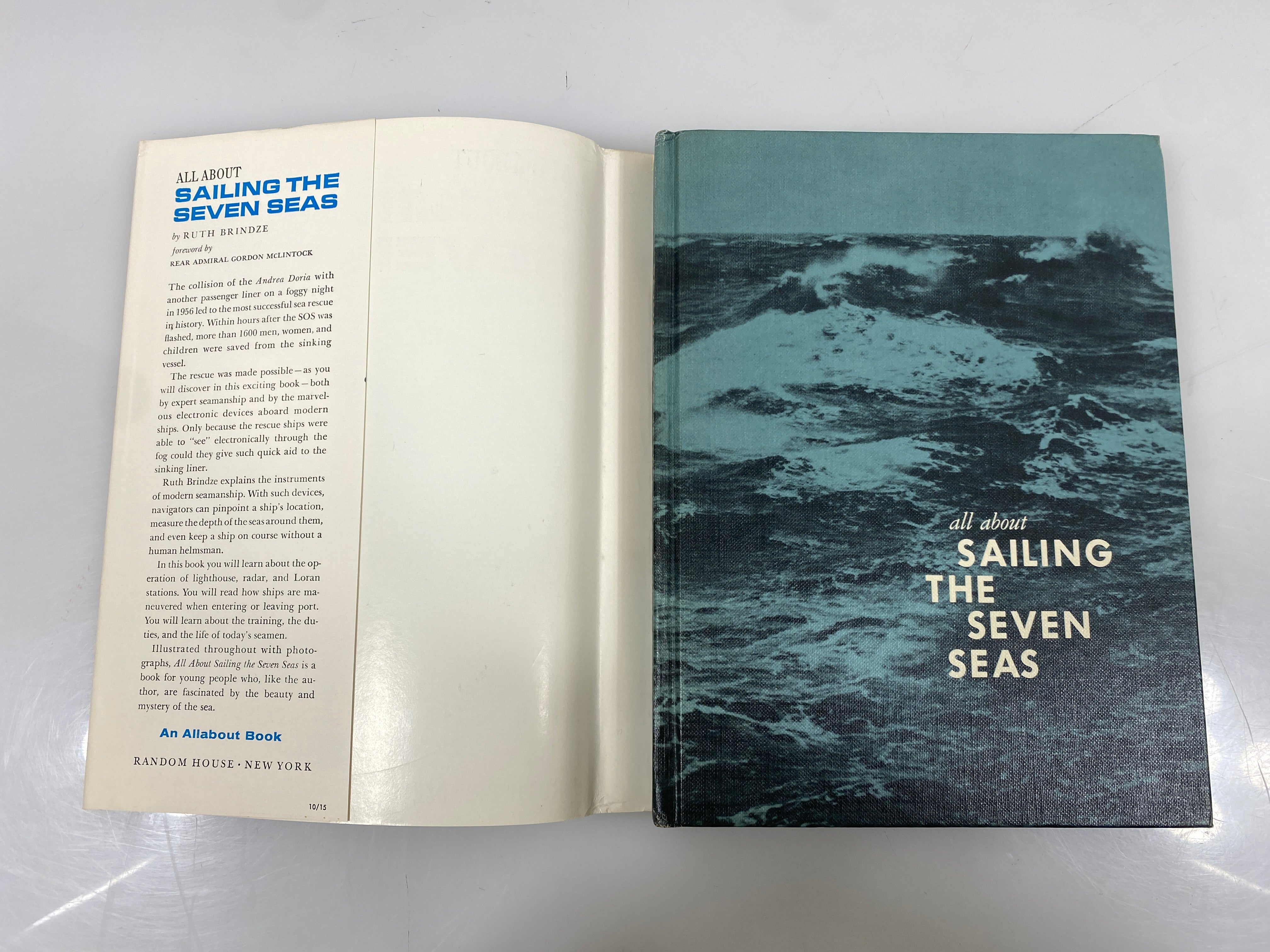 All About Sailing the Seven Seas Ruth Brindze Random House 1962 HCDJ