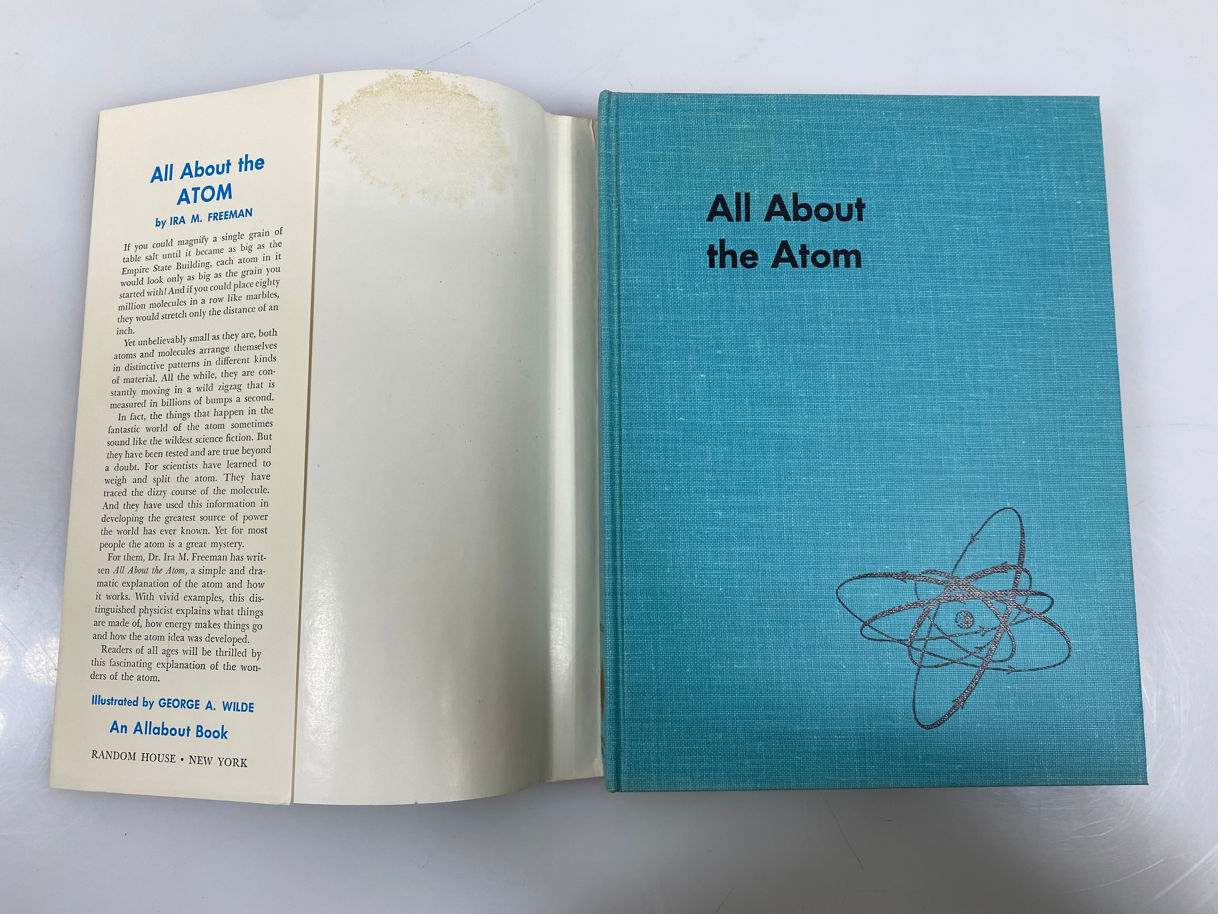 All About the Atom Ira M. Freeman Random House 1955 HCDJ