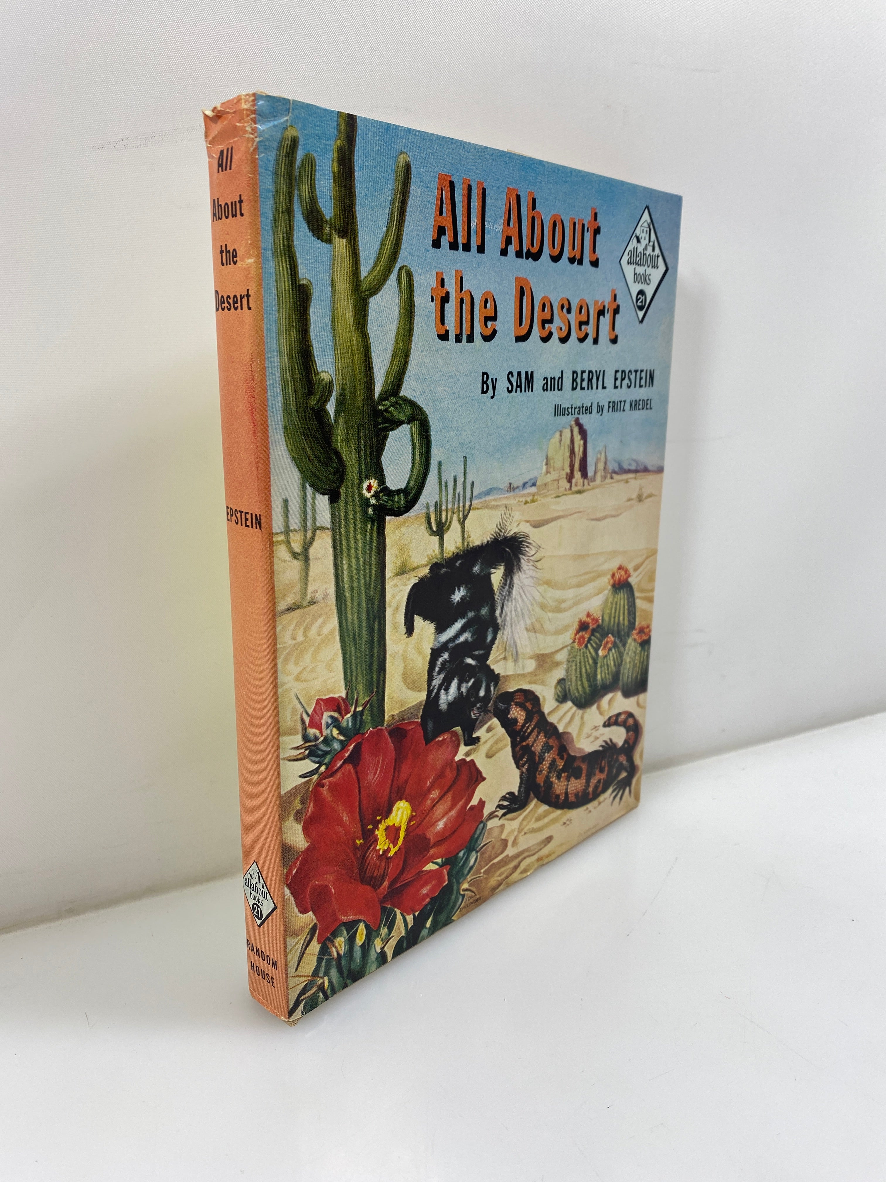 All About the Desert Sam & Beryl Epstein Random House 1957 HCDJ