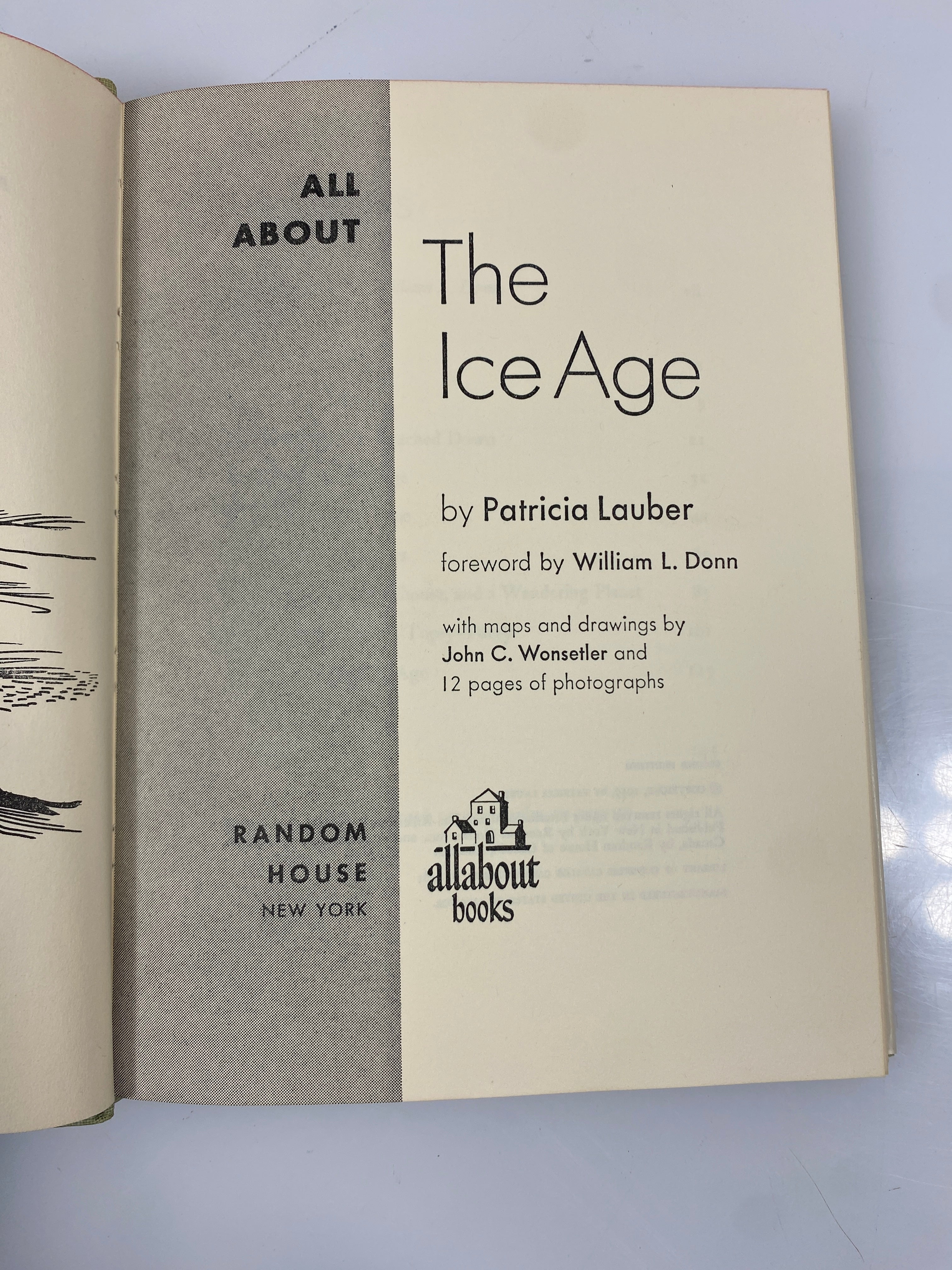 All About the Ice Age Patricia Lauber Random House 1959 HCDJ