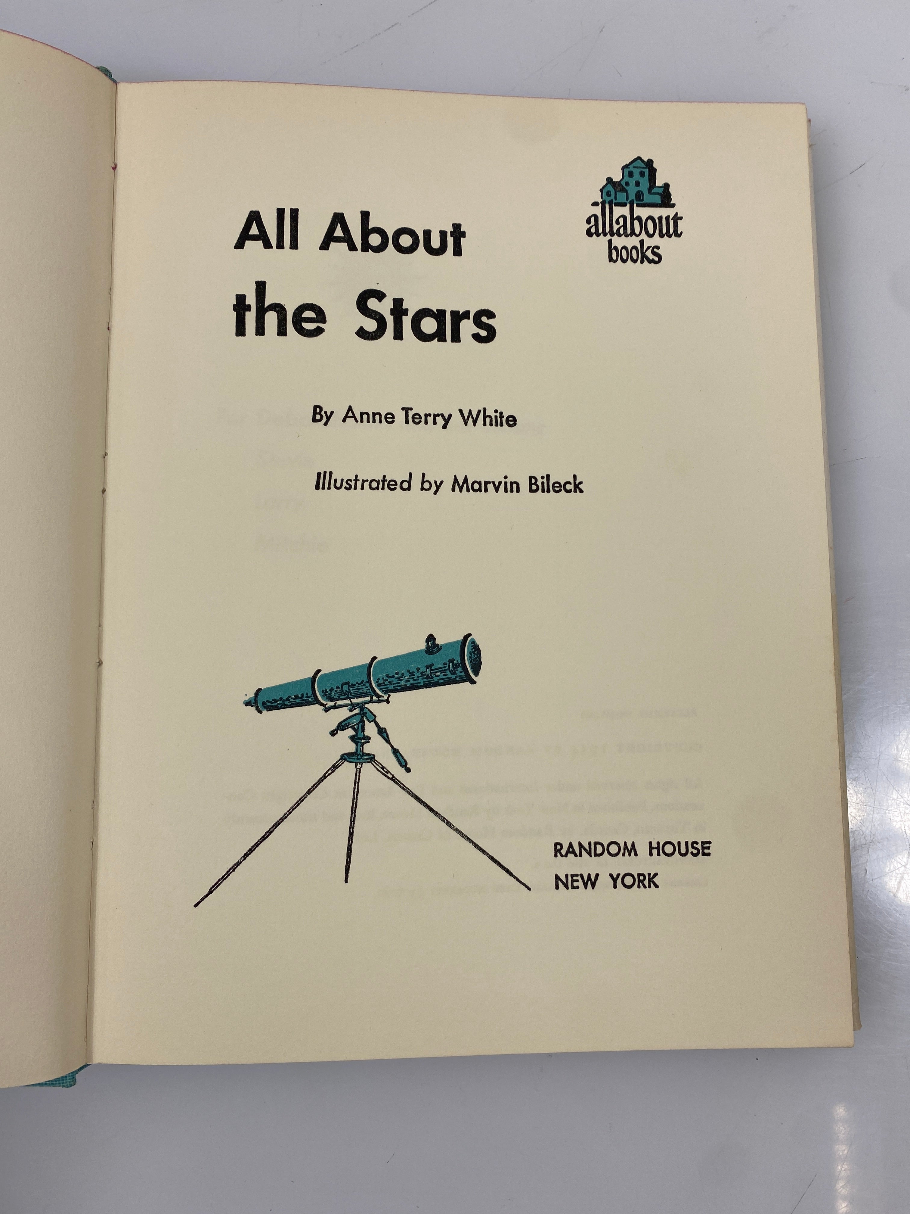 All About the Stars Anne Terry White Random House 1954 HCDJ