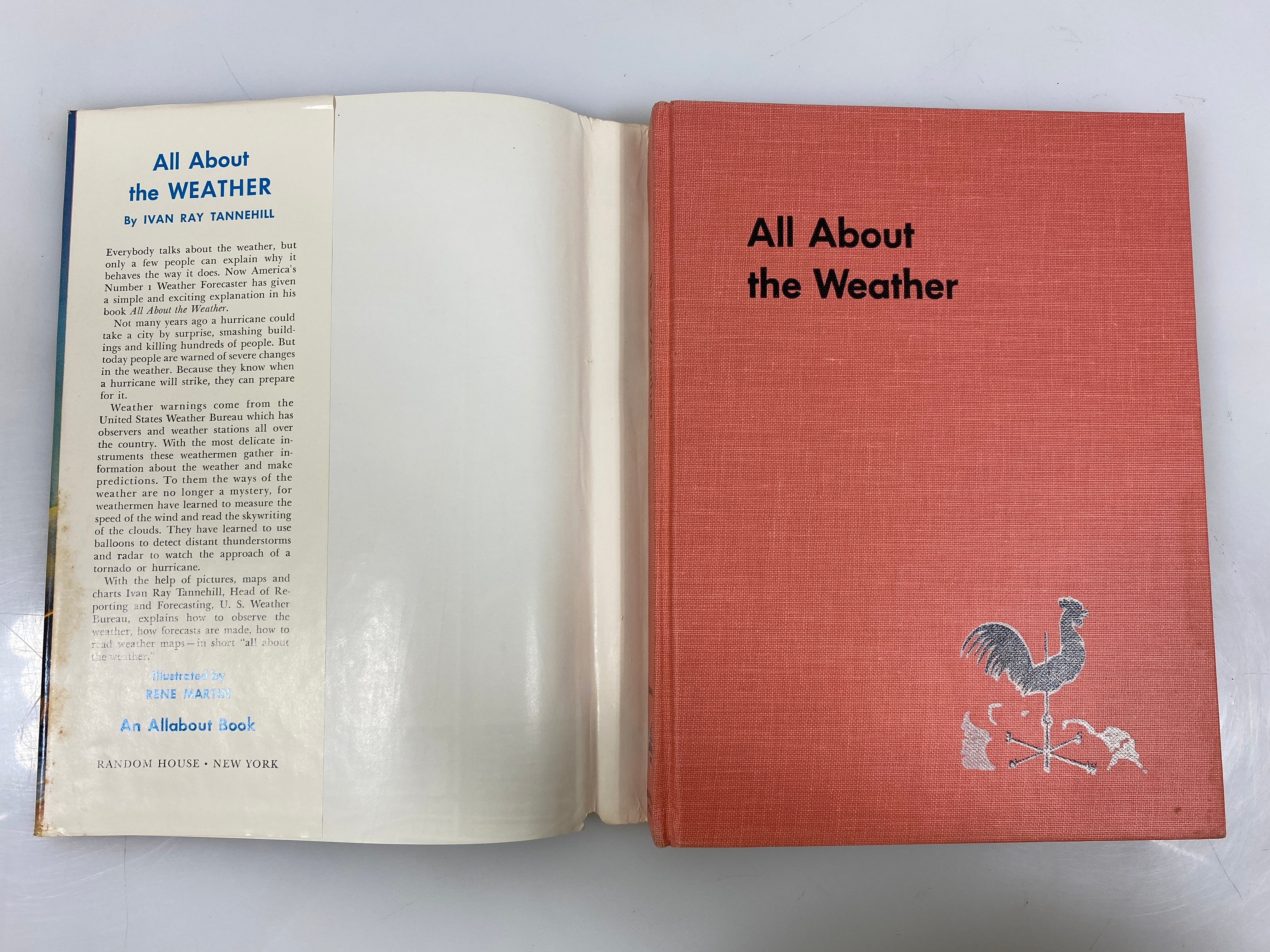 All About the Weather Ivan Tannehill Random House 1953 HCDJ