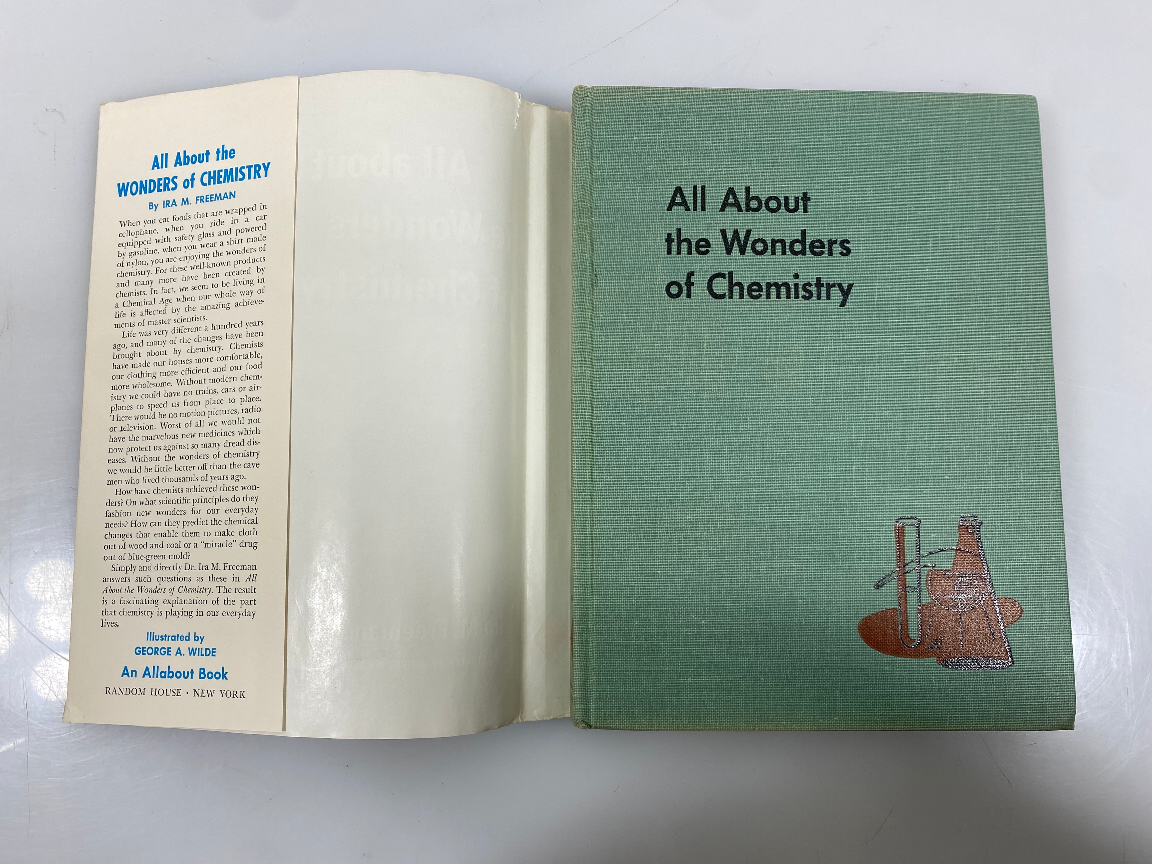All About the Wonders of Chemistry Ira M. Freeman Random House 1954 HCDJ