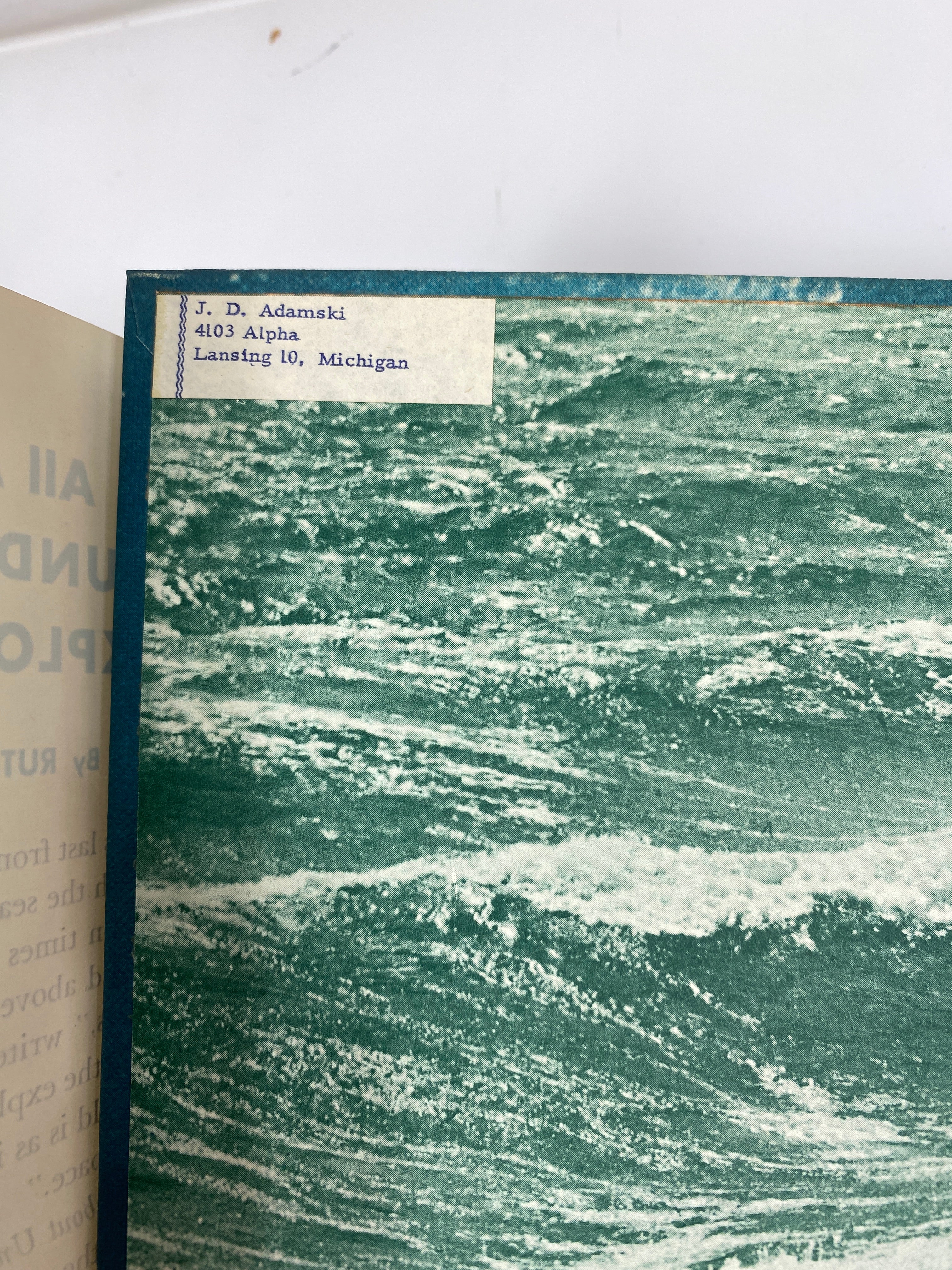 All About Undersea Exploration Ruth Brindze Random House 1960 HCDJ