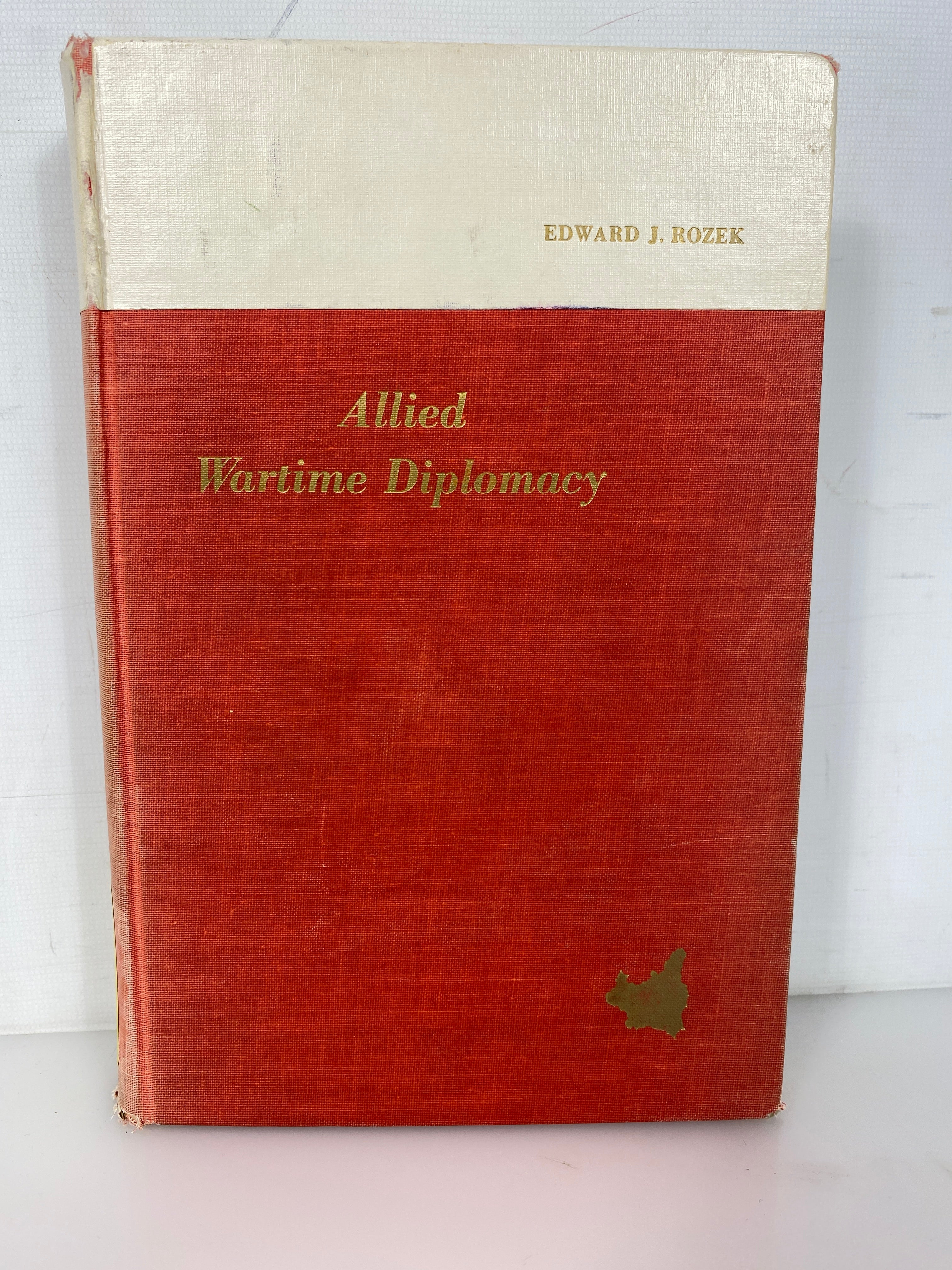 Allied Wartime Diplomacy A Pattern in Poland by Rozek 1958 Ex-Library HC