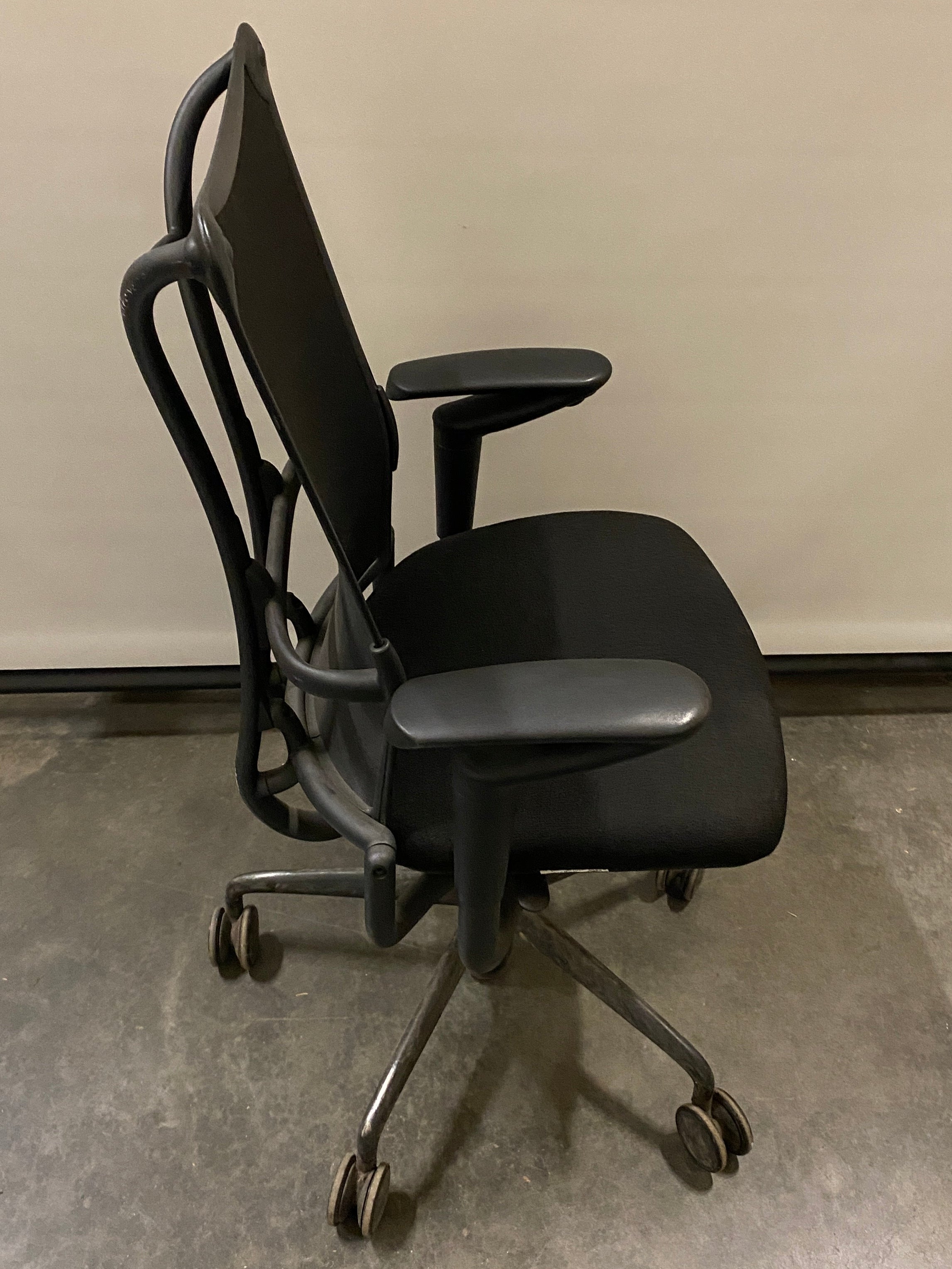 Allsteel Black Upholstered Office Chair
