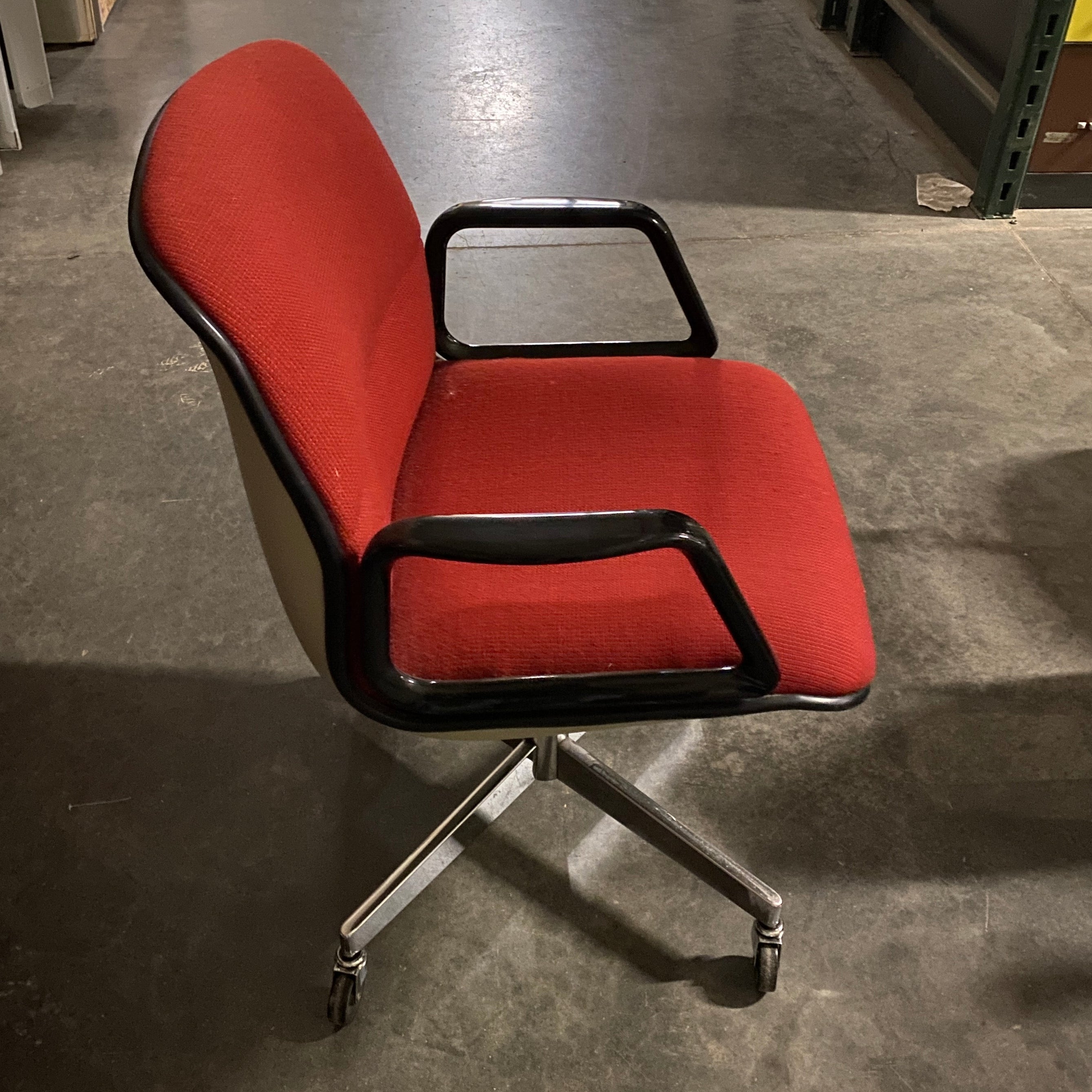 Allsteel Red Upholstered Office Chair