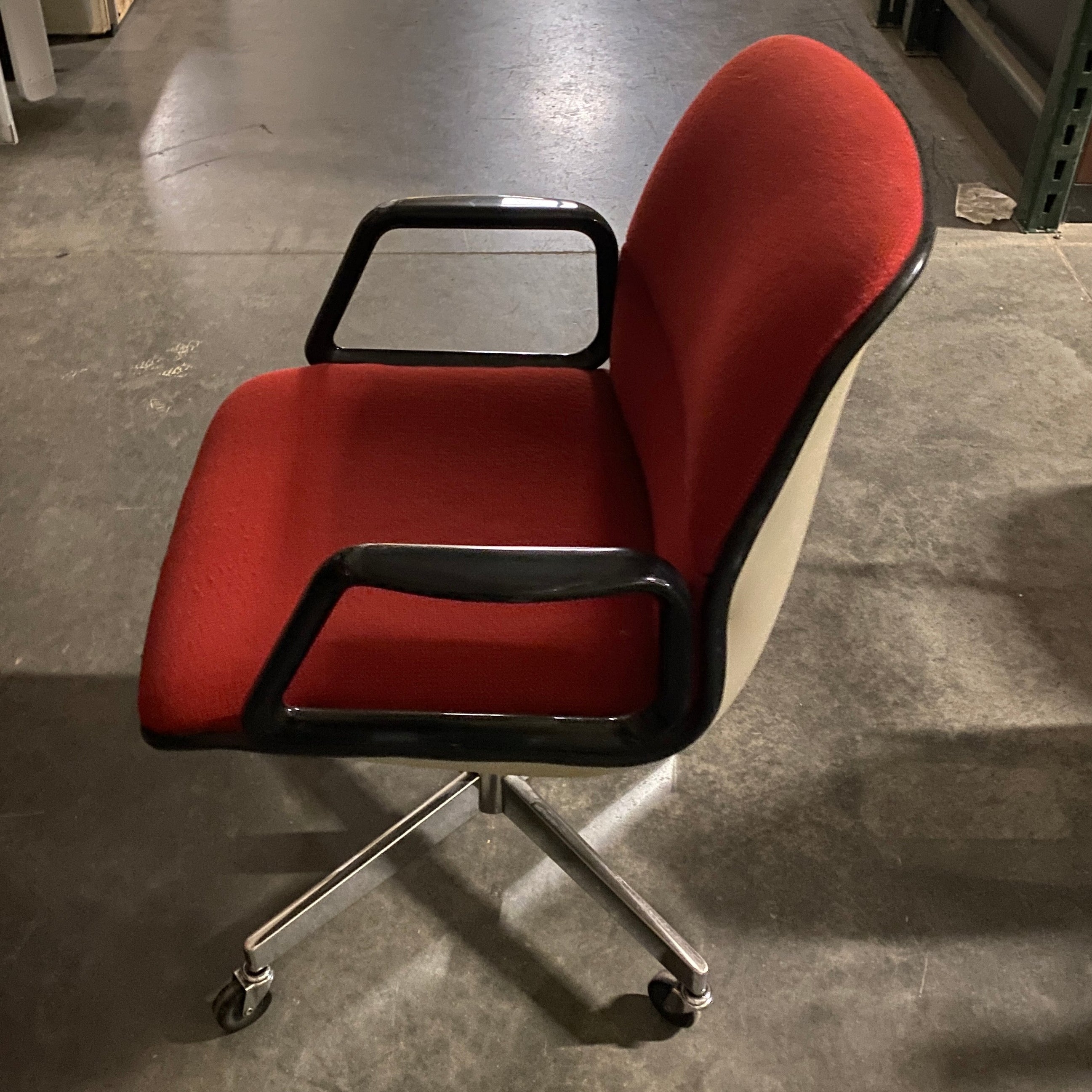 Allsteel Red Upholstered Office Chair