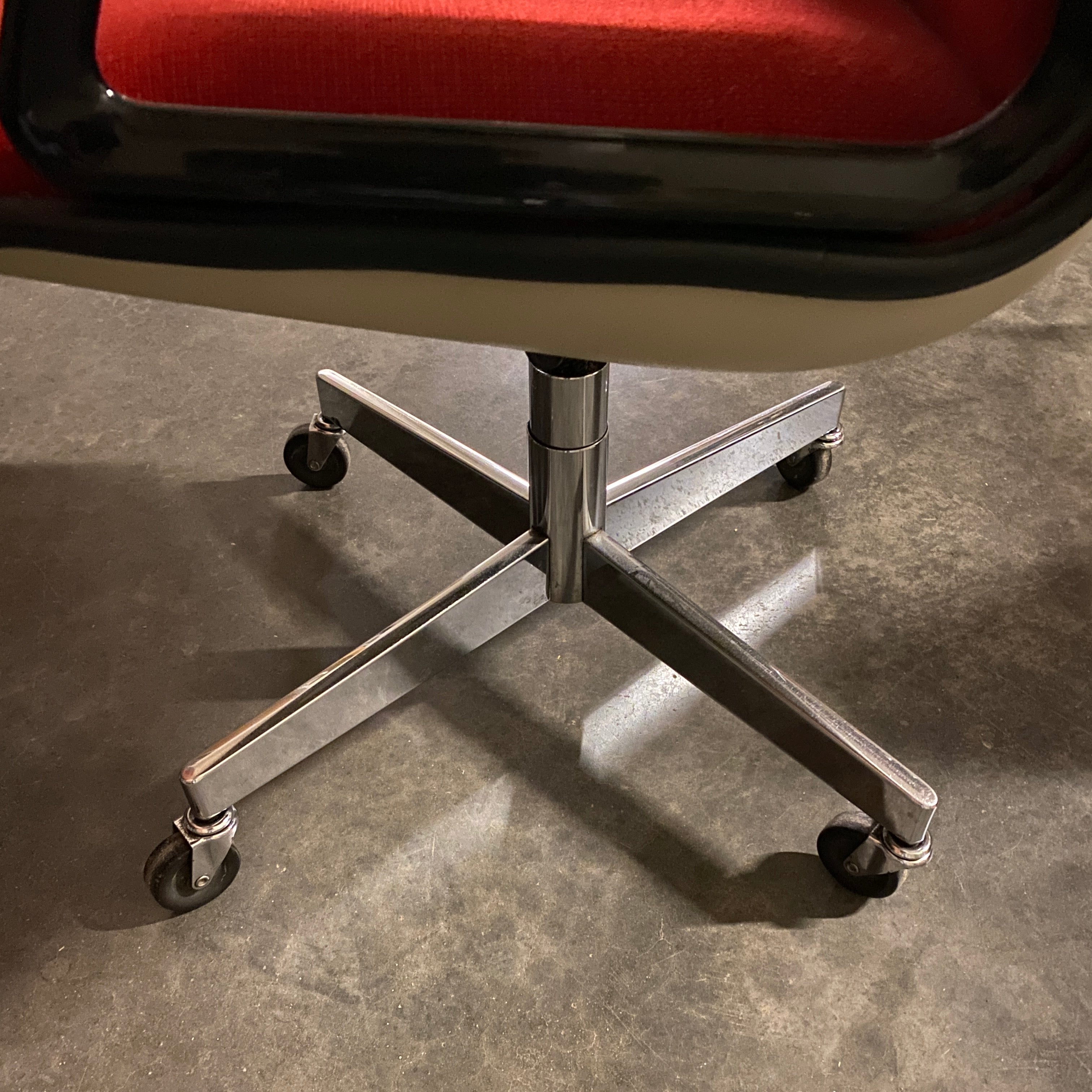 Allsteel Red Upholstered Office Chair