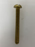 Alma Bolt Company Screw Round Slotted Brass Machine Screw