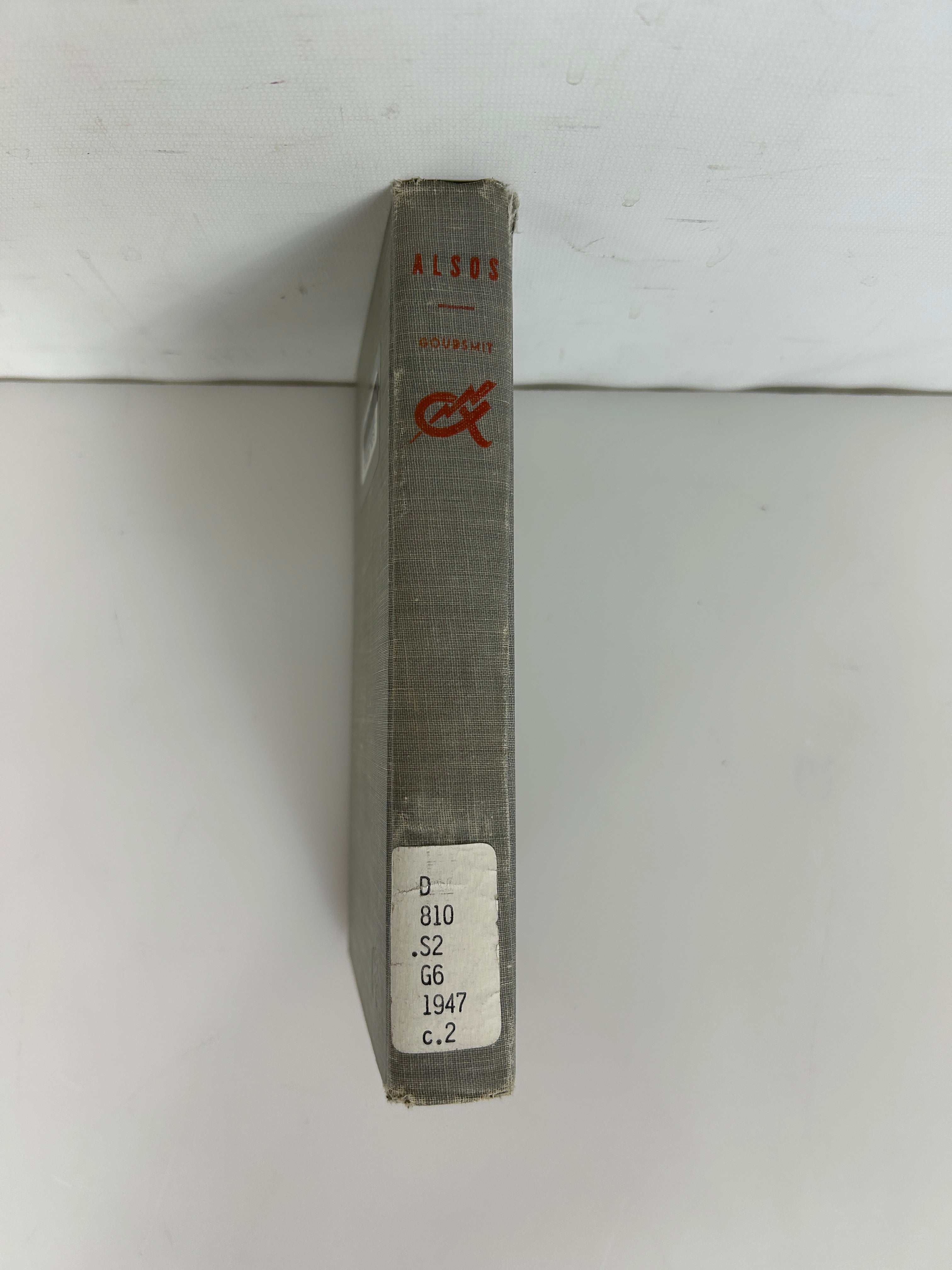 Alsos by Samuel Goudsmit Search for German Atomic Bomb 1947 Ex-Library HC