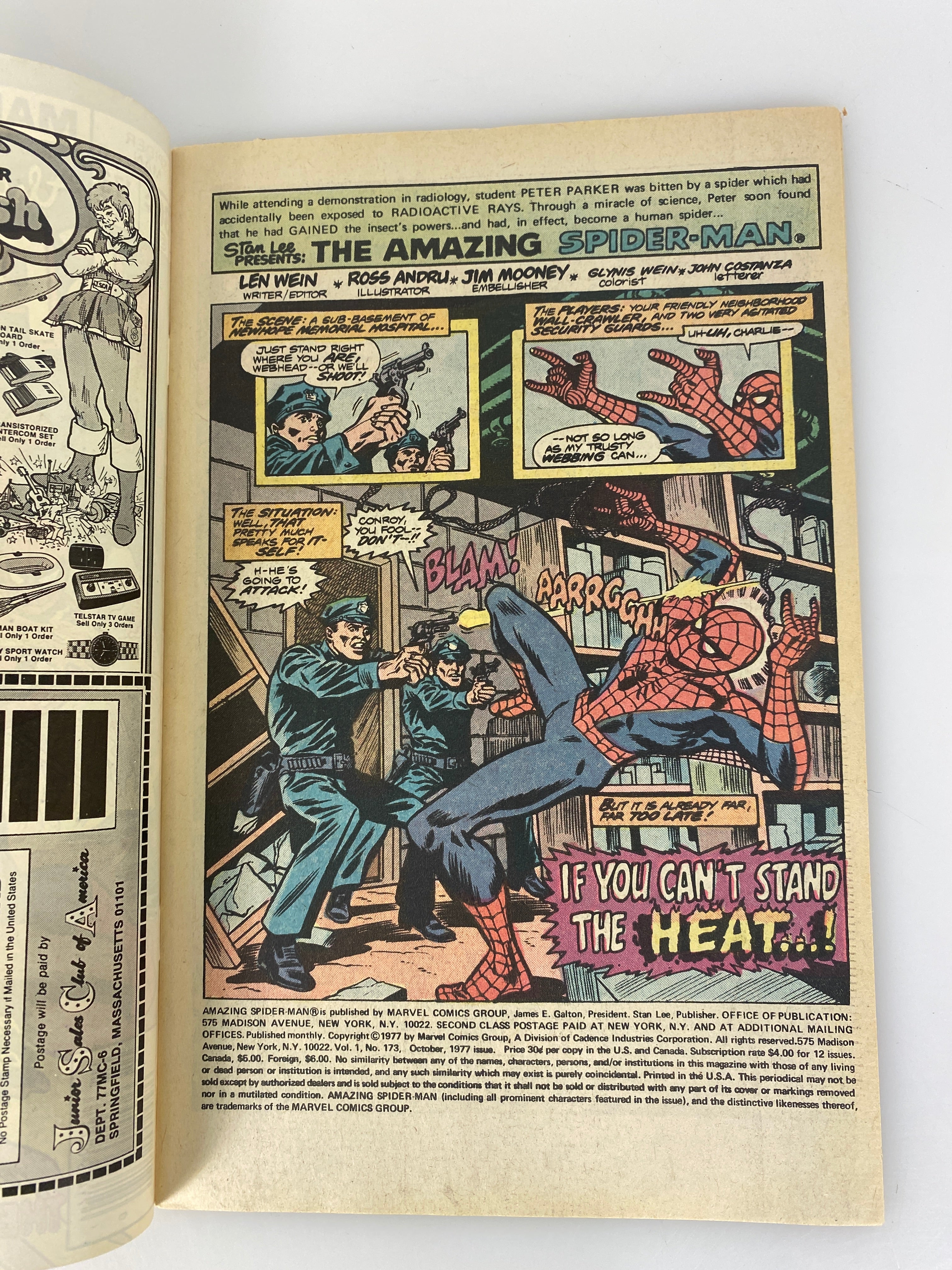 Amazing Spider-Man 173 Marvel Comic 1977
