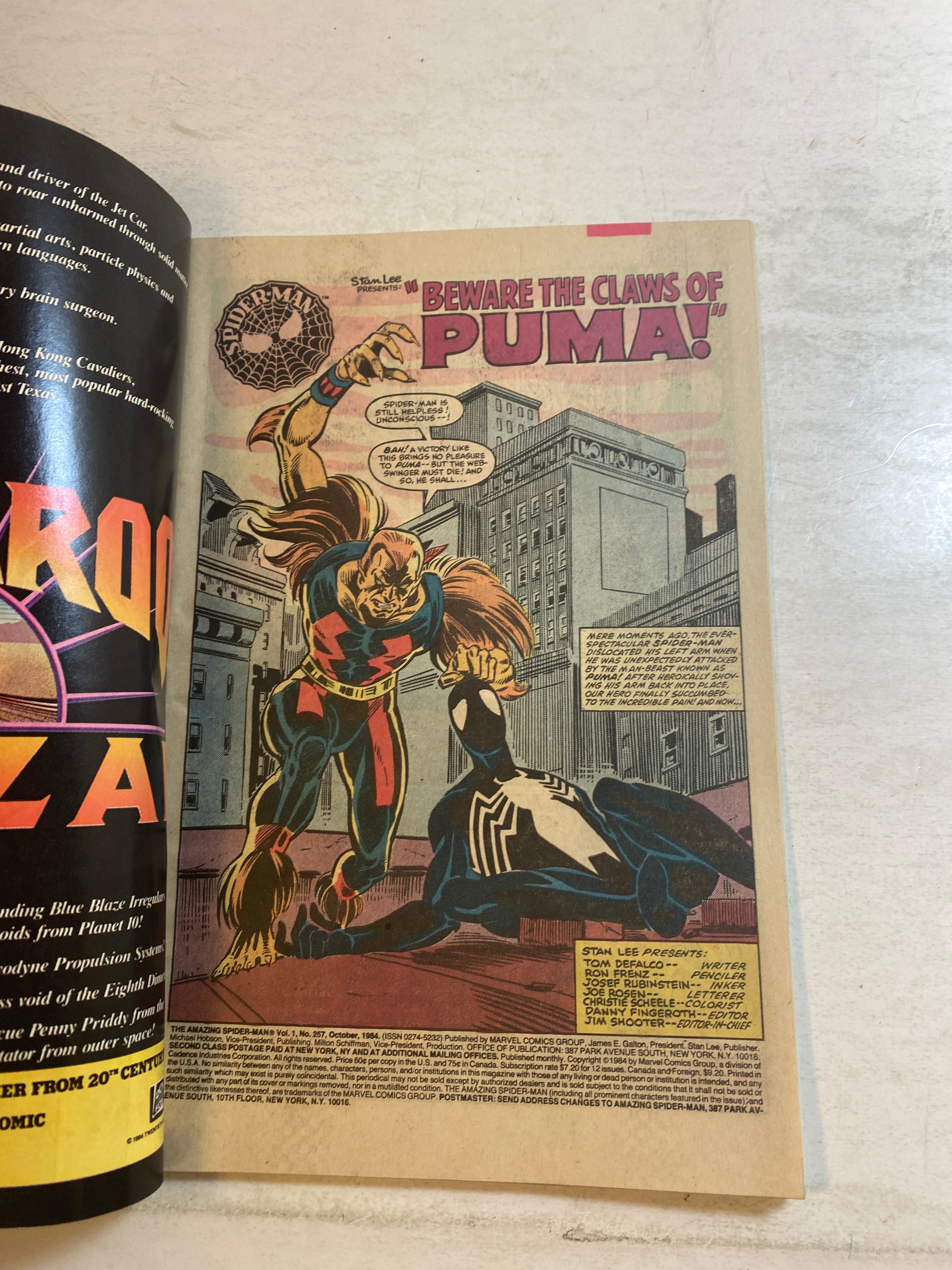 Amazing Spider-Man #257 Marvel Comic 1984