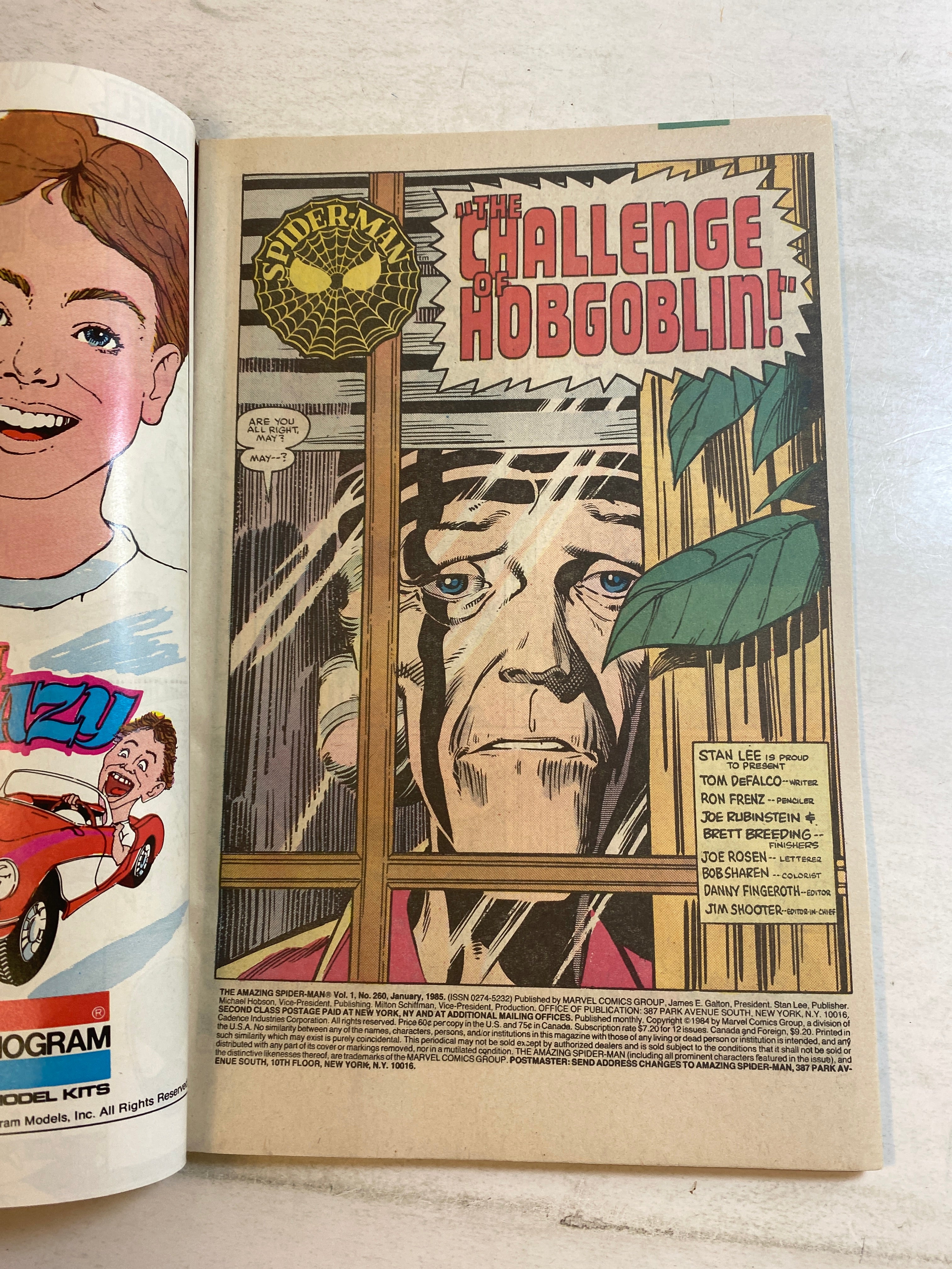 Amazing Spider-Man #260 Marvel Comic 1985