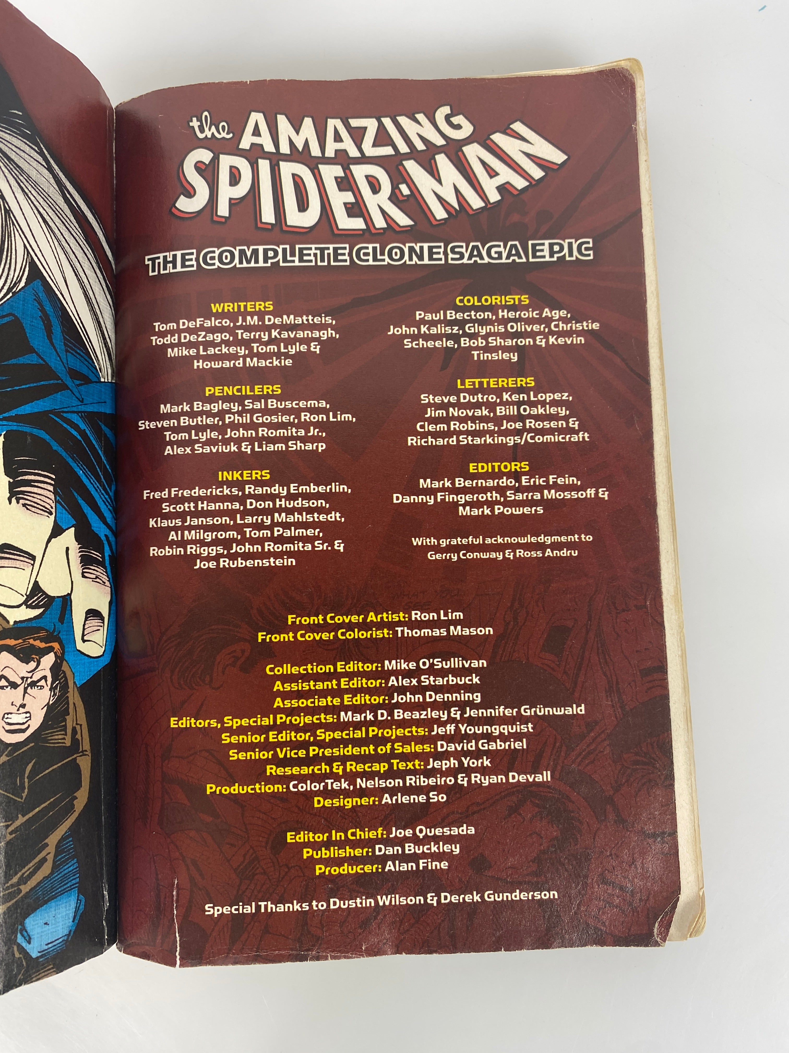 Amazing Spider Man Clone Saga Epic Graphic Novel 2010