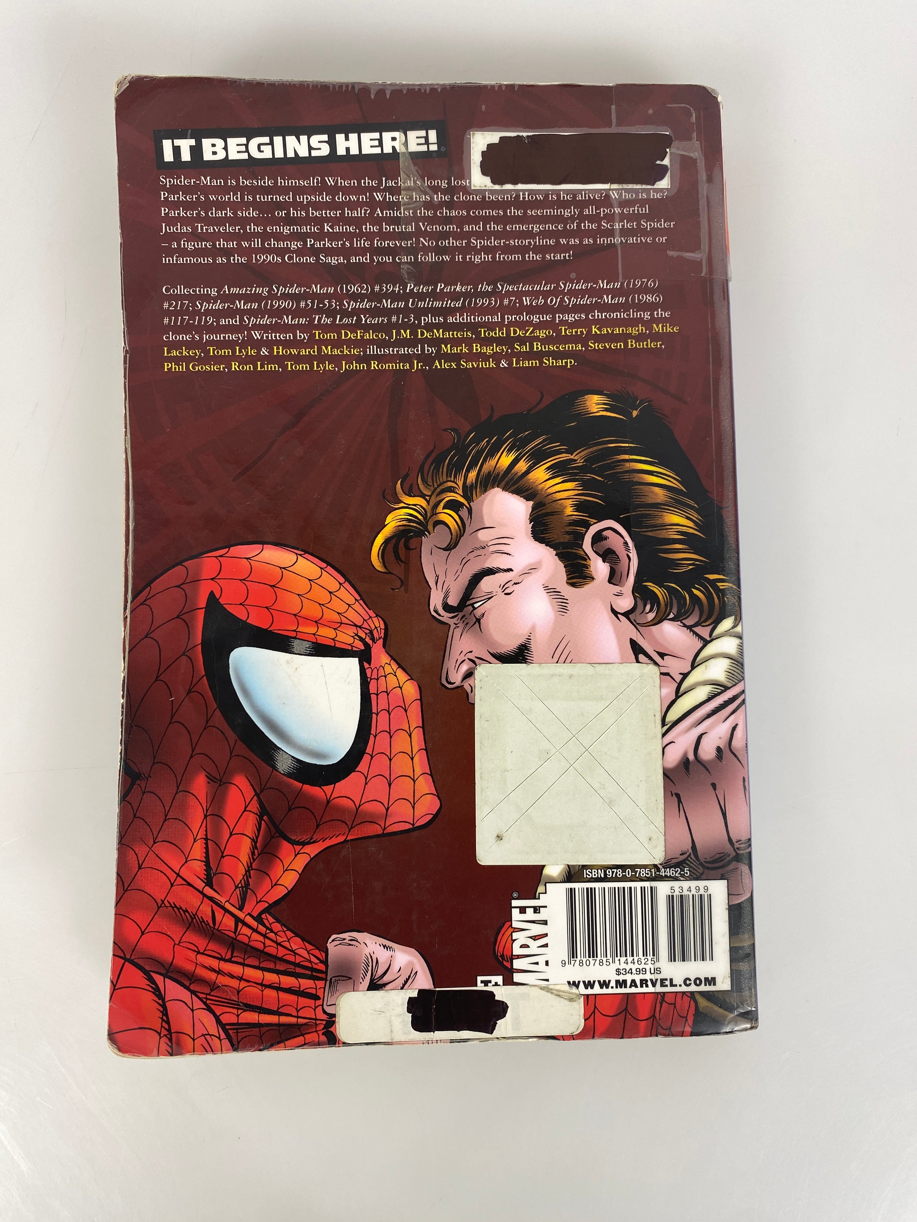 Amazing Spider Man Clone Saga Epic Graphic Novel 2010