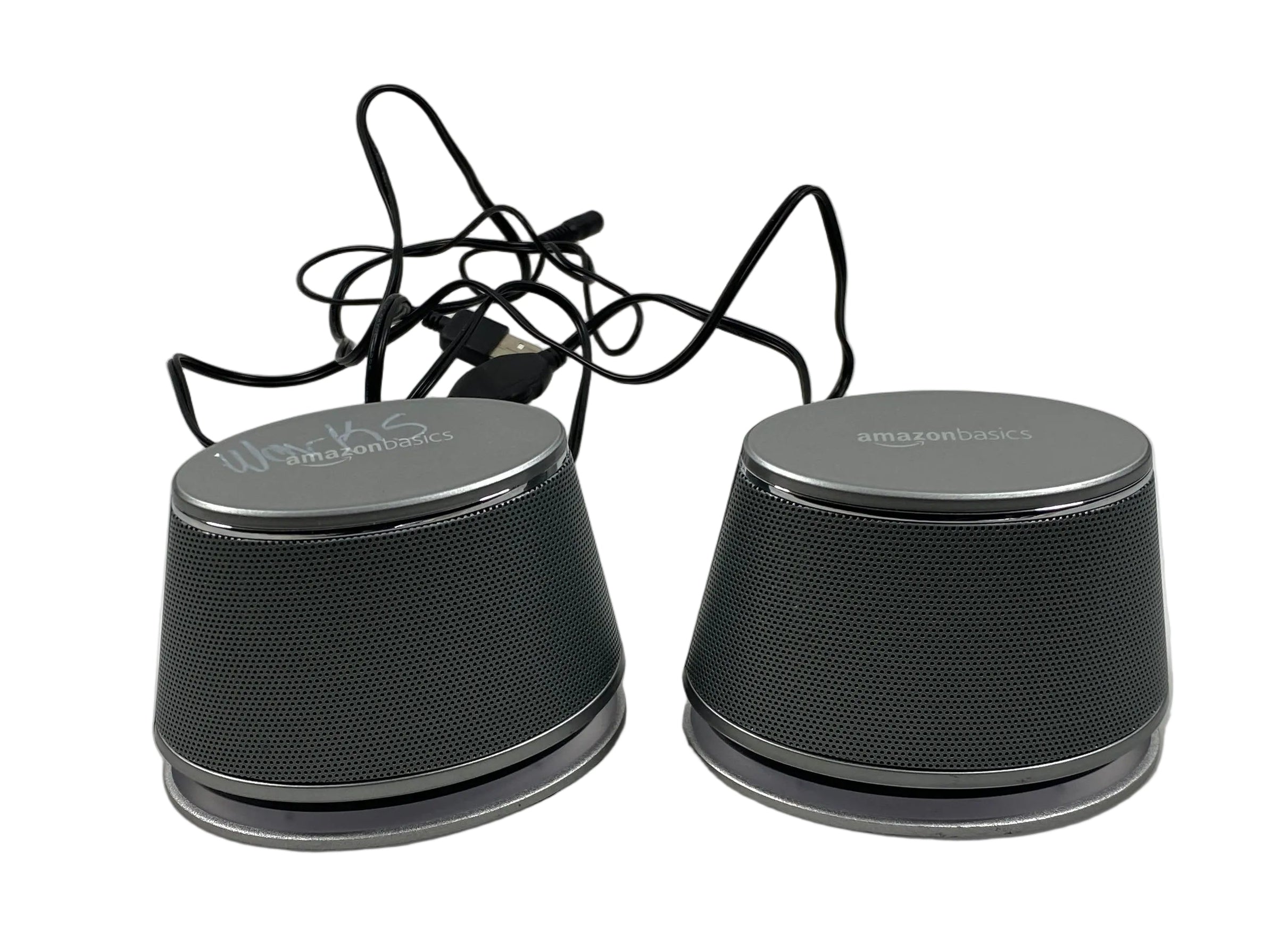 Amazon Basics V620SILVER4P Computer Speakers