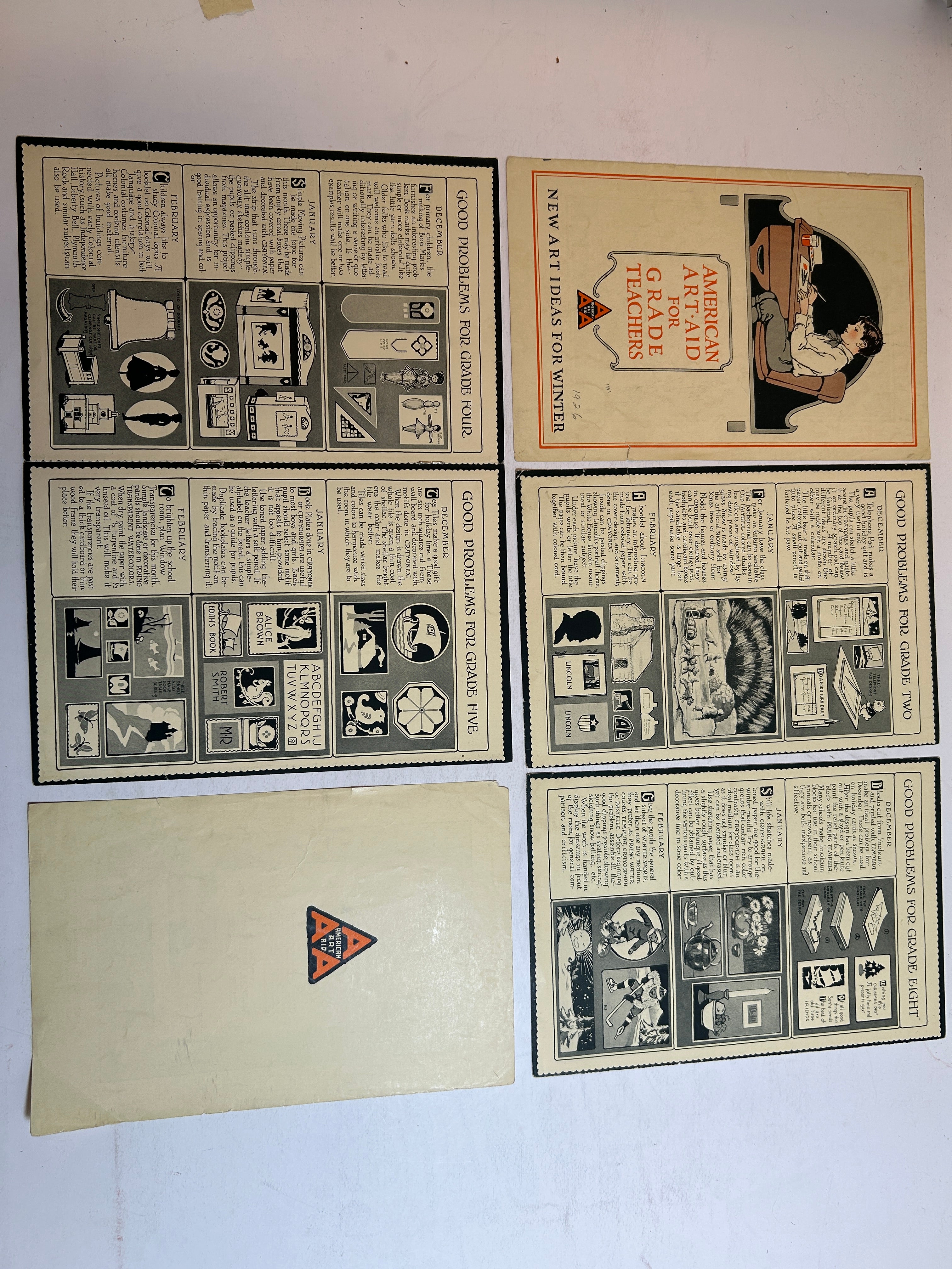 American Art-Aid for Grade Teachers 1926 Vintage Teacher Aid
