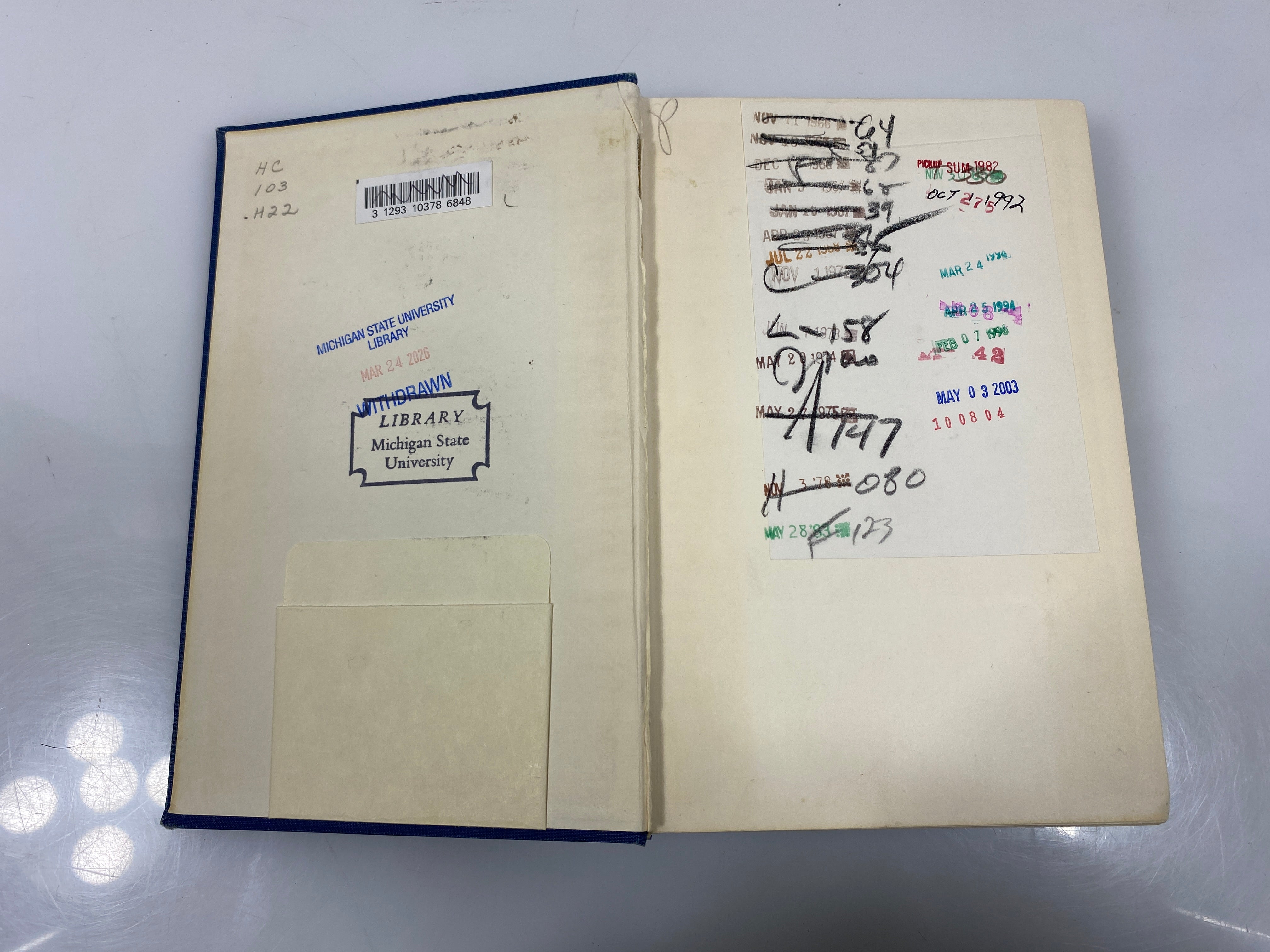 American Economic History by Seymour Harris Ex-library 1961 HC