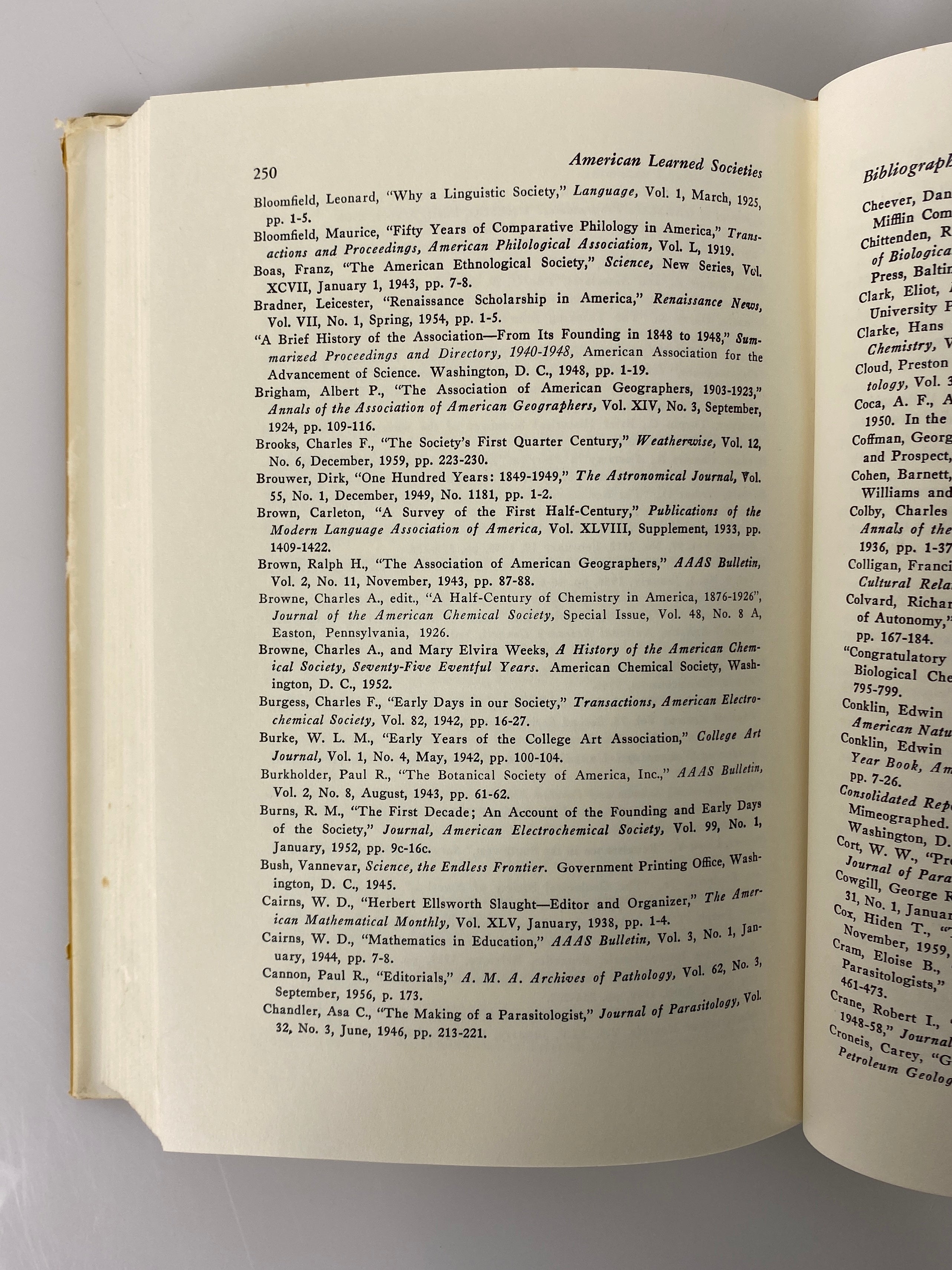 American Learned Societies by Joseph Kiger 1963 1st Edition HC DJ