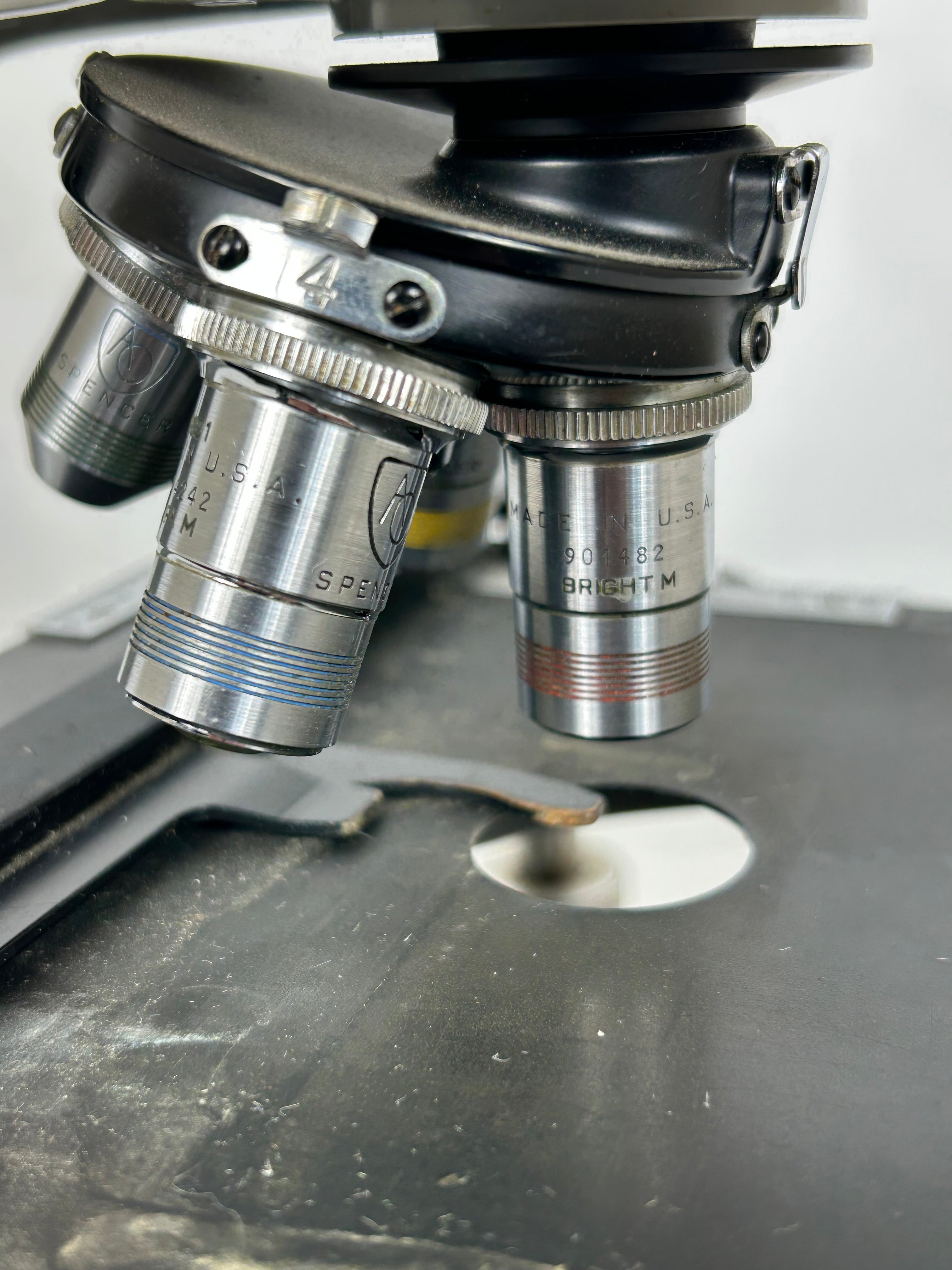 American Optical Spencer Model 4-1 Binocular Microscope *Untested*