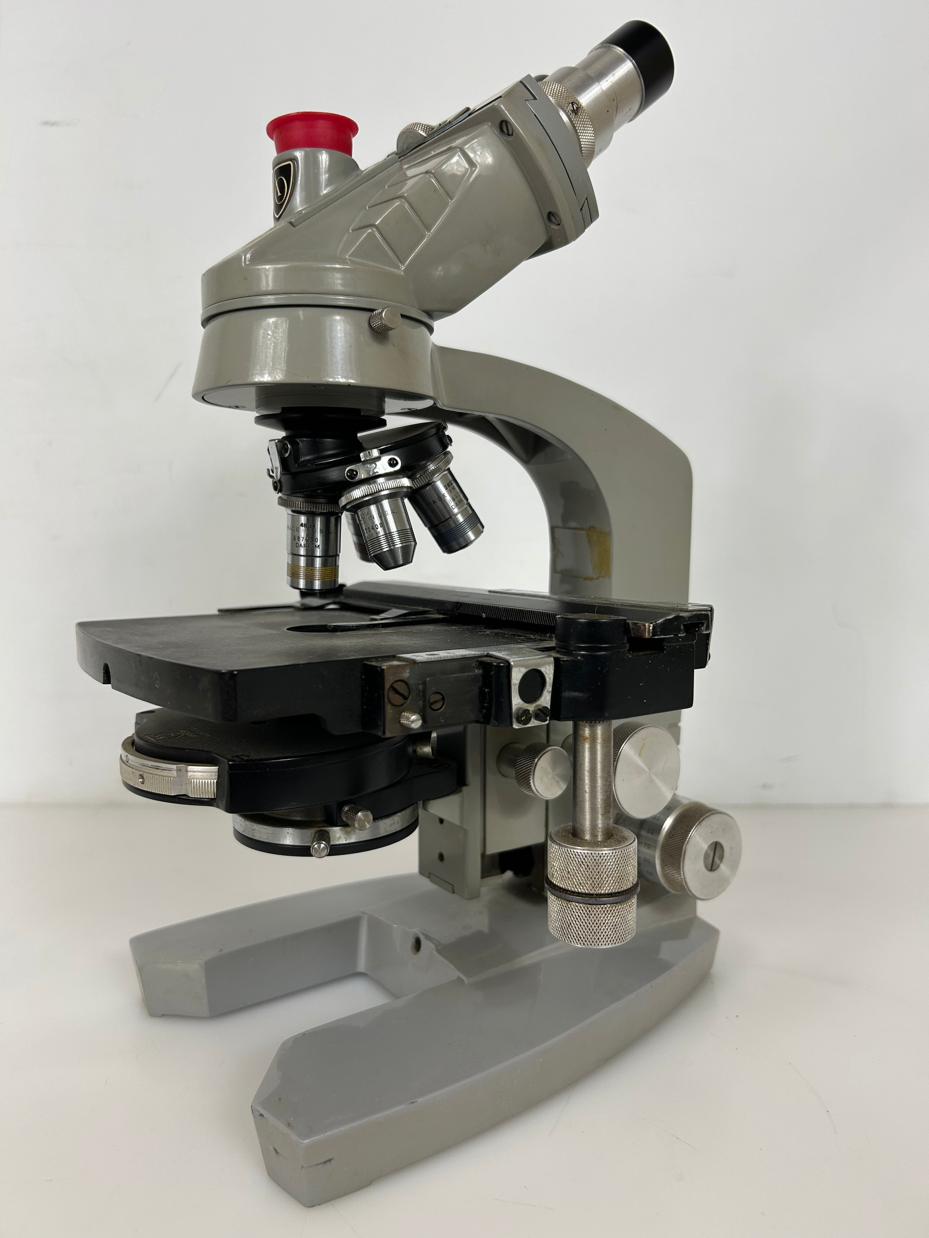 American Optical Spencer Model 4-1 Binocular Microscope *Untested*